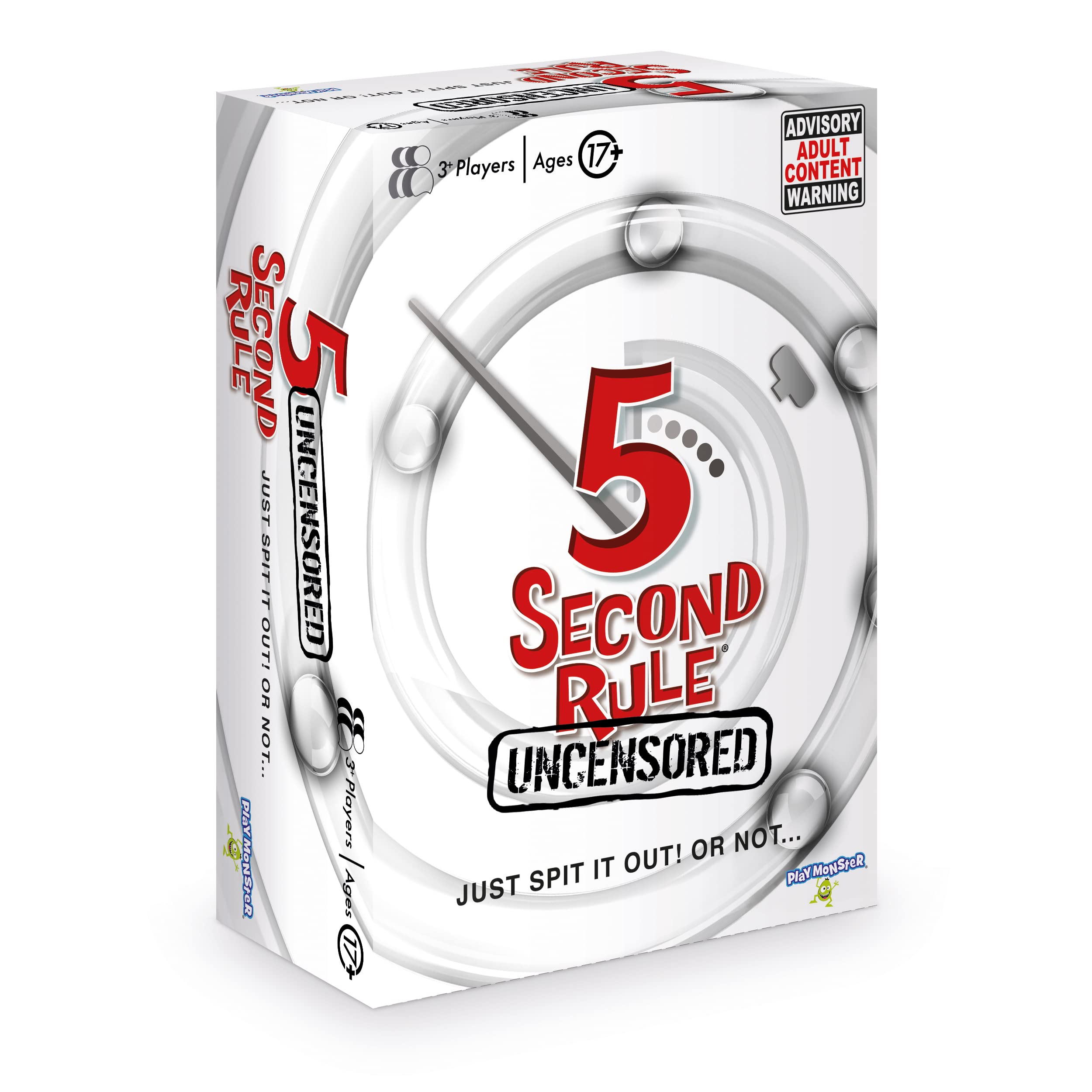 PlayMonster 5 Second Rule Uncensored - Adult Party Card Game | Ages 17+ | 3+ Players