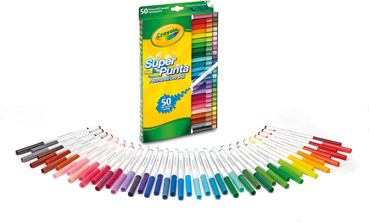Crayola 50 abwaschbare Super Tip Marker – Kunst &amp; Handwerk für Kinder ab 3 Jahren 4