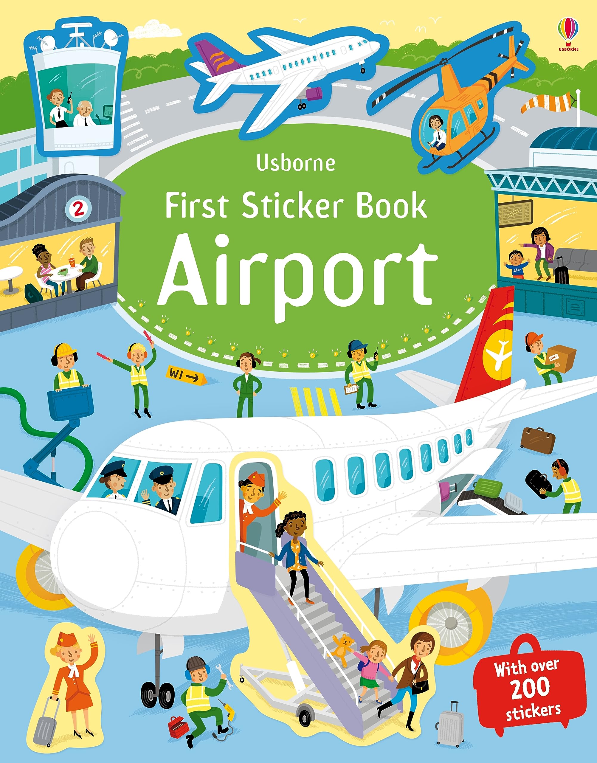 Usborne First Sticker Book Airports - Over 100 Stickers | Ages 1-3 | Paperback