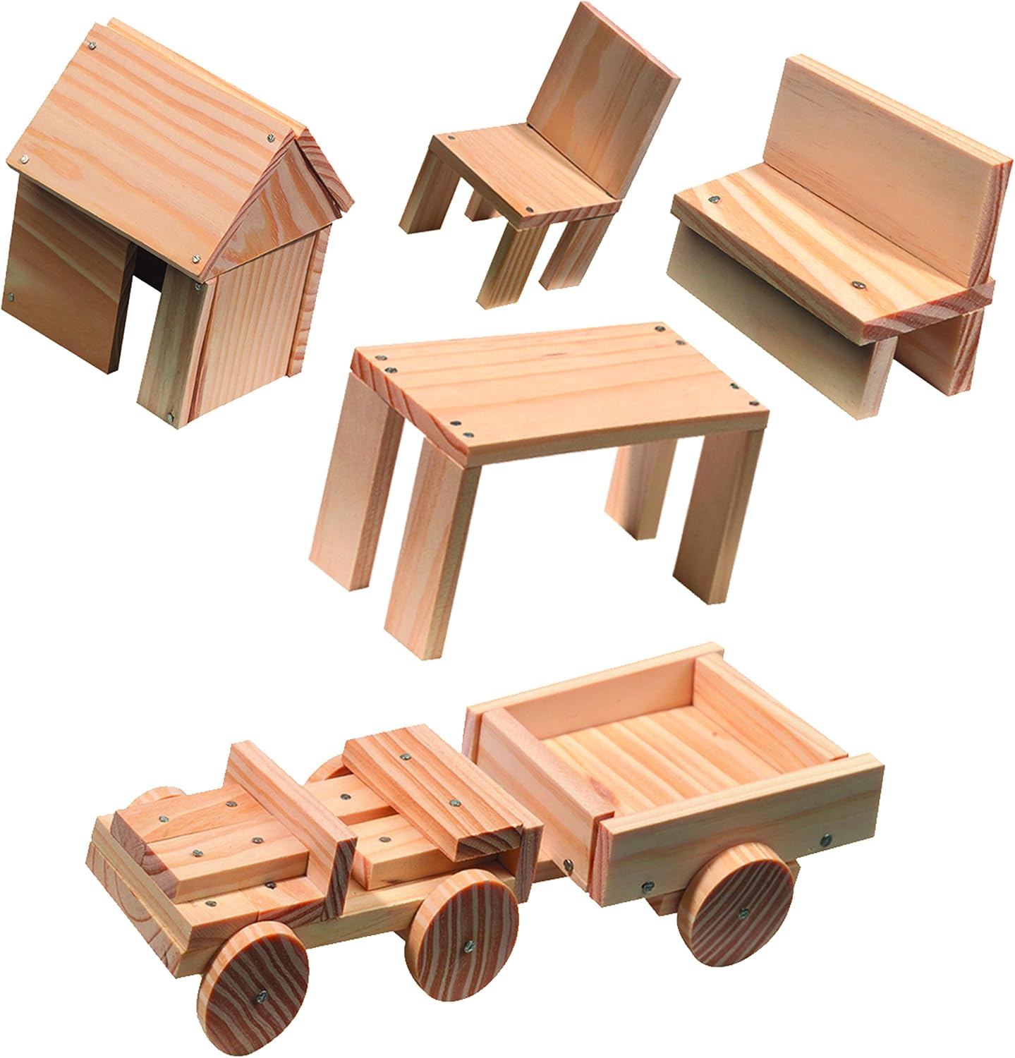 SES Creative Woodwork Set - Educational Building Playset for Kids 5+ 3