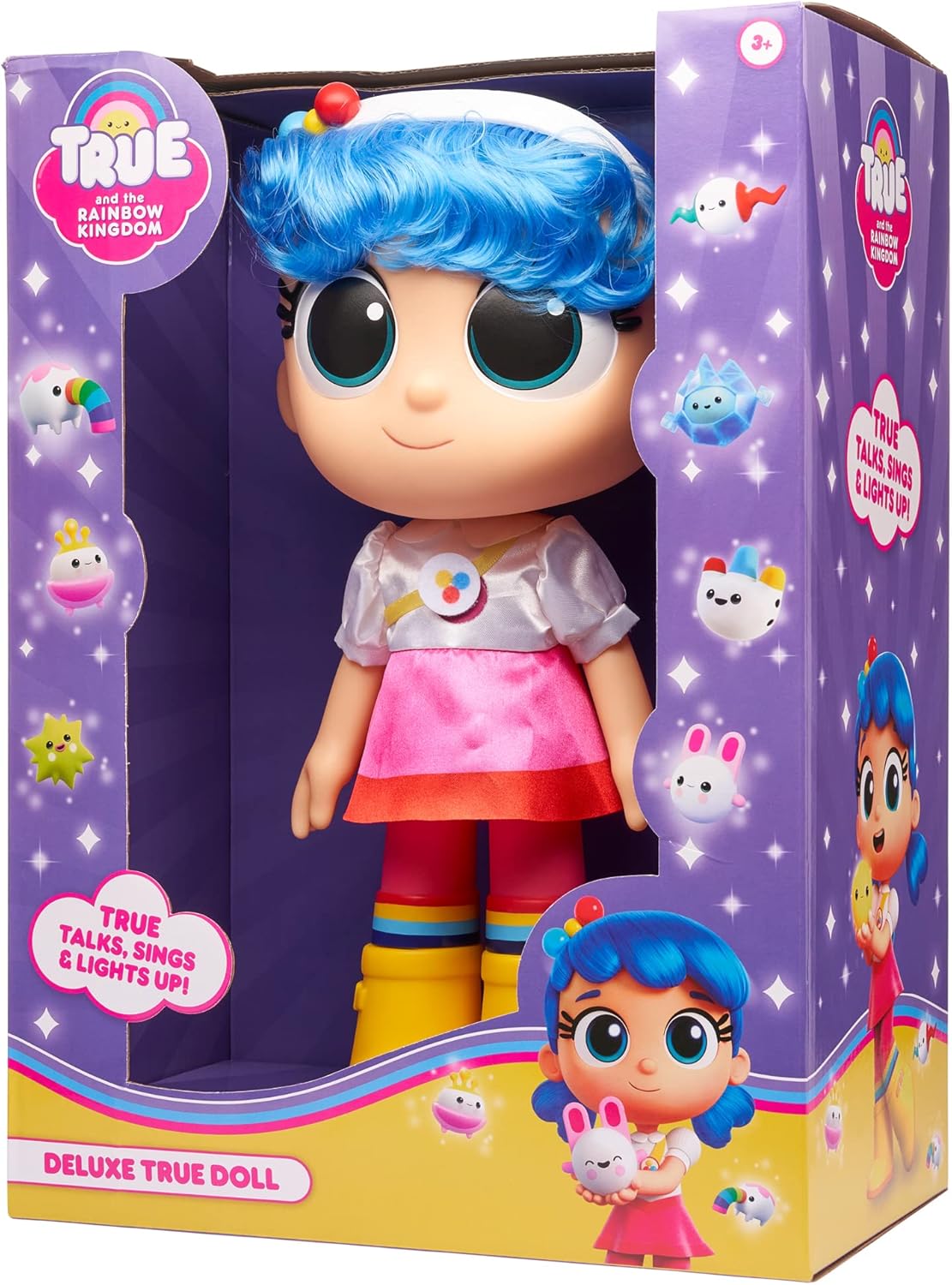True and The Rainbow Kingdom Talking Doll with LED Lights & Sounds - 30cm Interactive Musical Toy 6