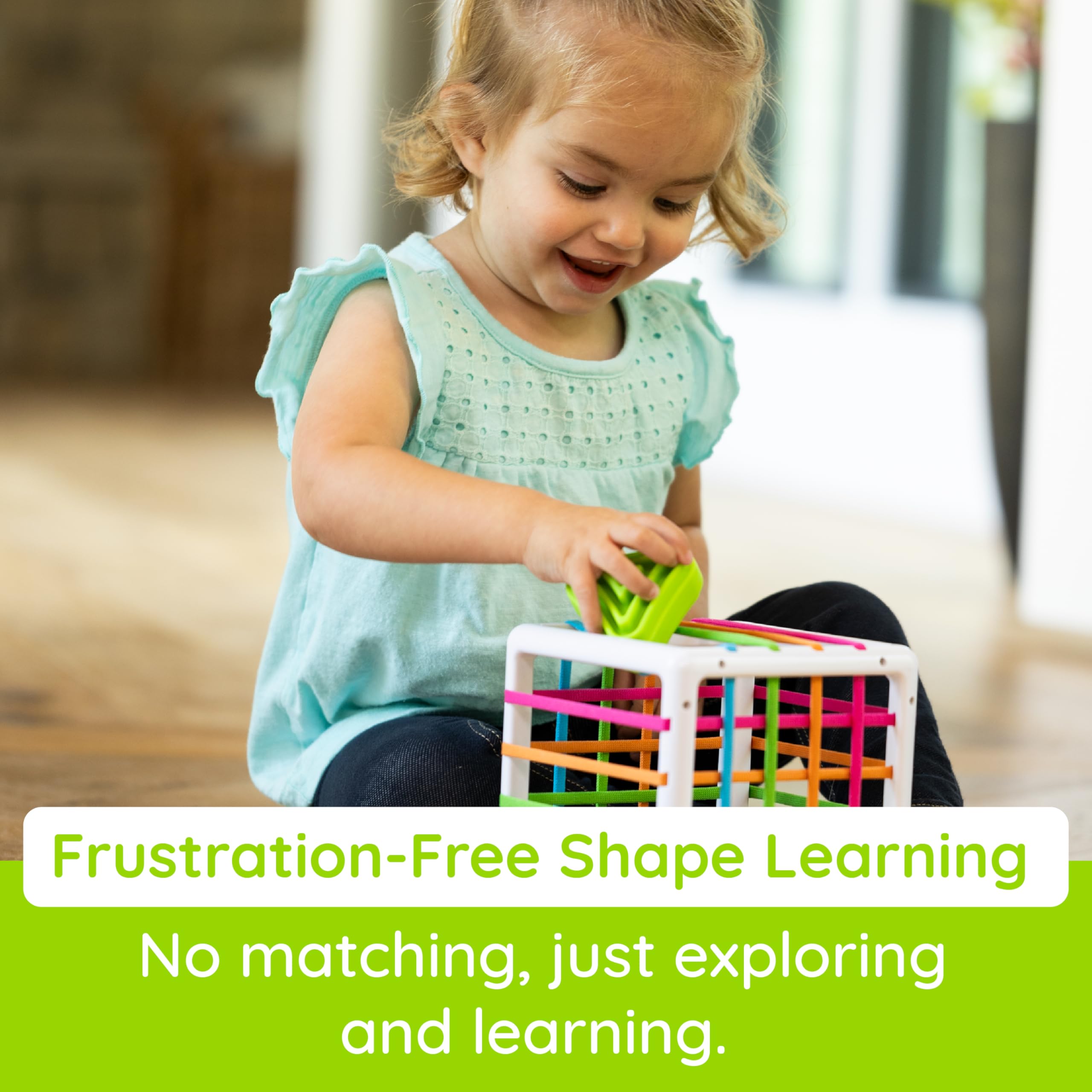 Fat Brain Toys InnyBin F251 - Shape Sorting Sensory Toy for Toddlers 10