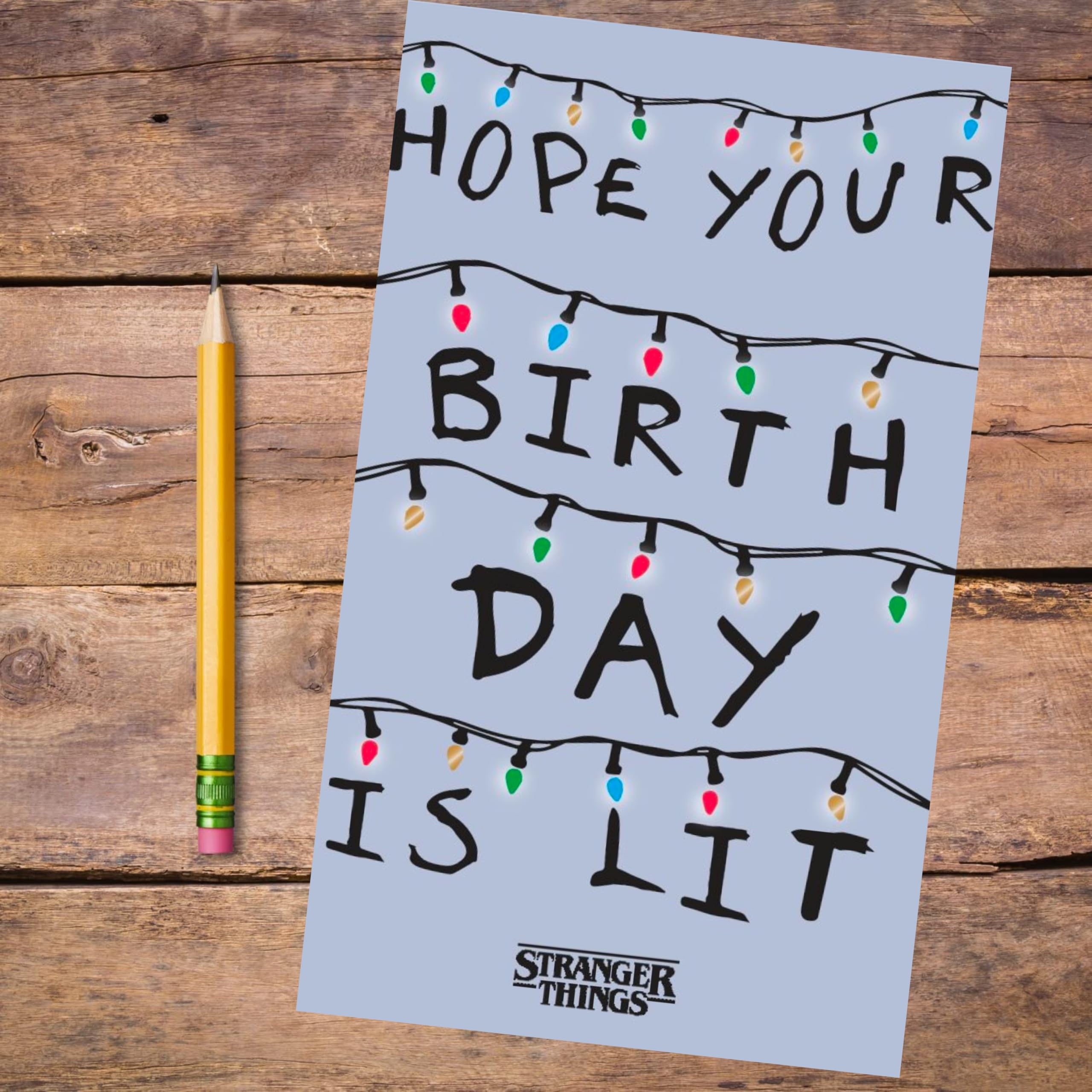Danilo Promotions LTD Stranger Things Birthday Card | Unisex-Adults & Kids | Multi Color
