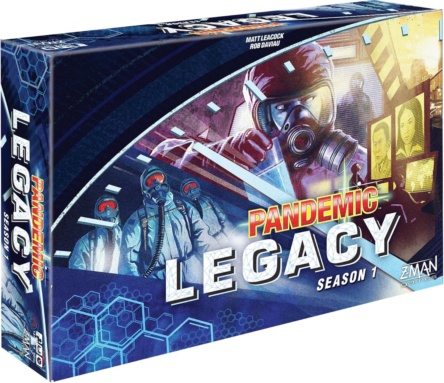 Z-Man Games Pandemic Legacy Season 1 Blue Edition Board Game | Cooperative Strategy | 2-4 Players | 60 Min