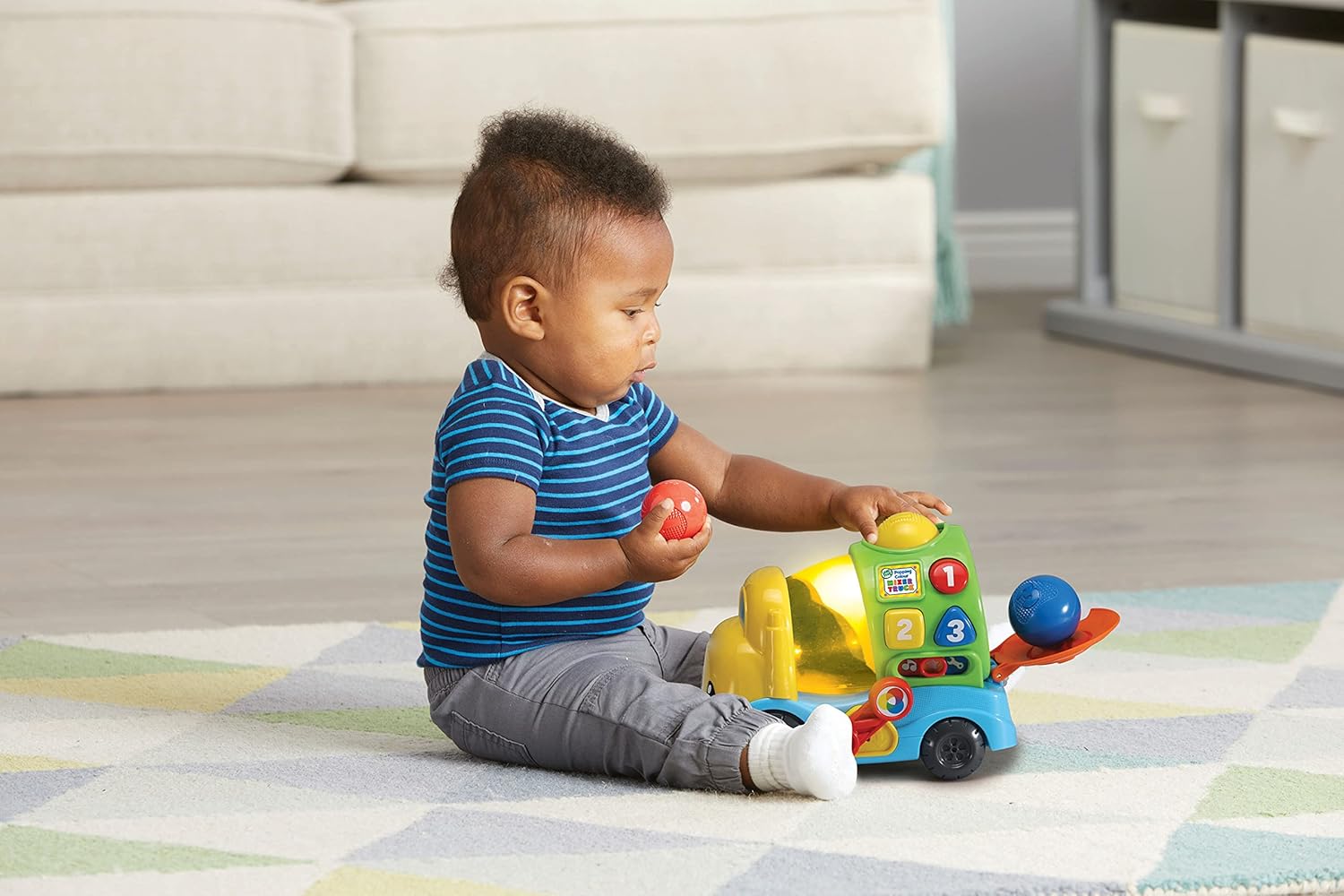 LeapFrog Popping Colour Mixer Truck - Educational Musical Shape Sorter for Babies & Toddlers 6m+ 8