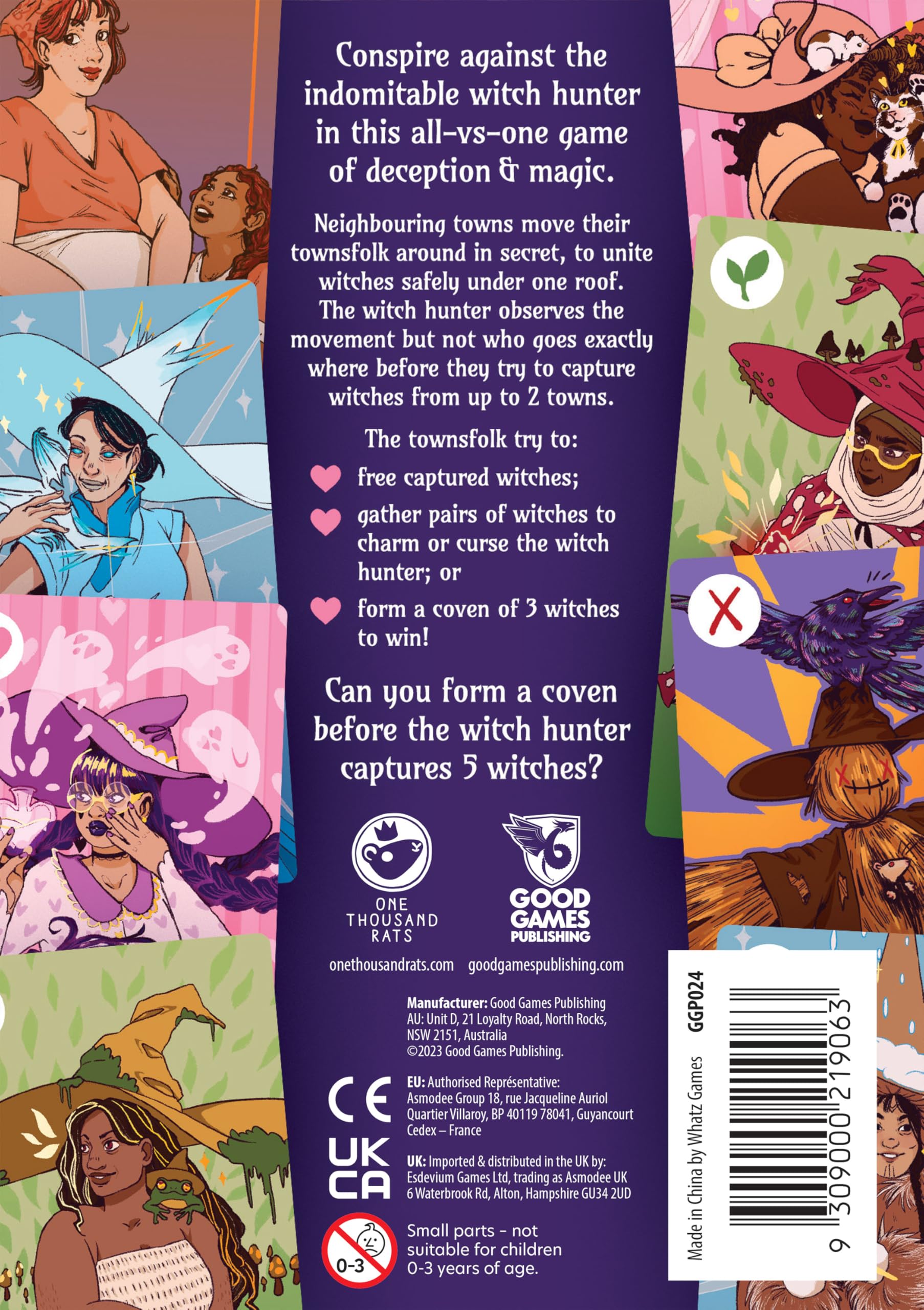 Good Games Publishing Curses & Covens - All-Vs-One Card Game | 4-6 Players | Ages 10+ 4