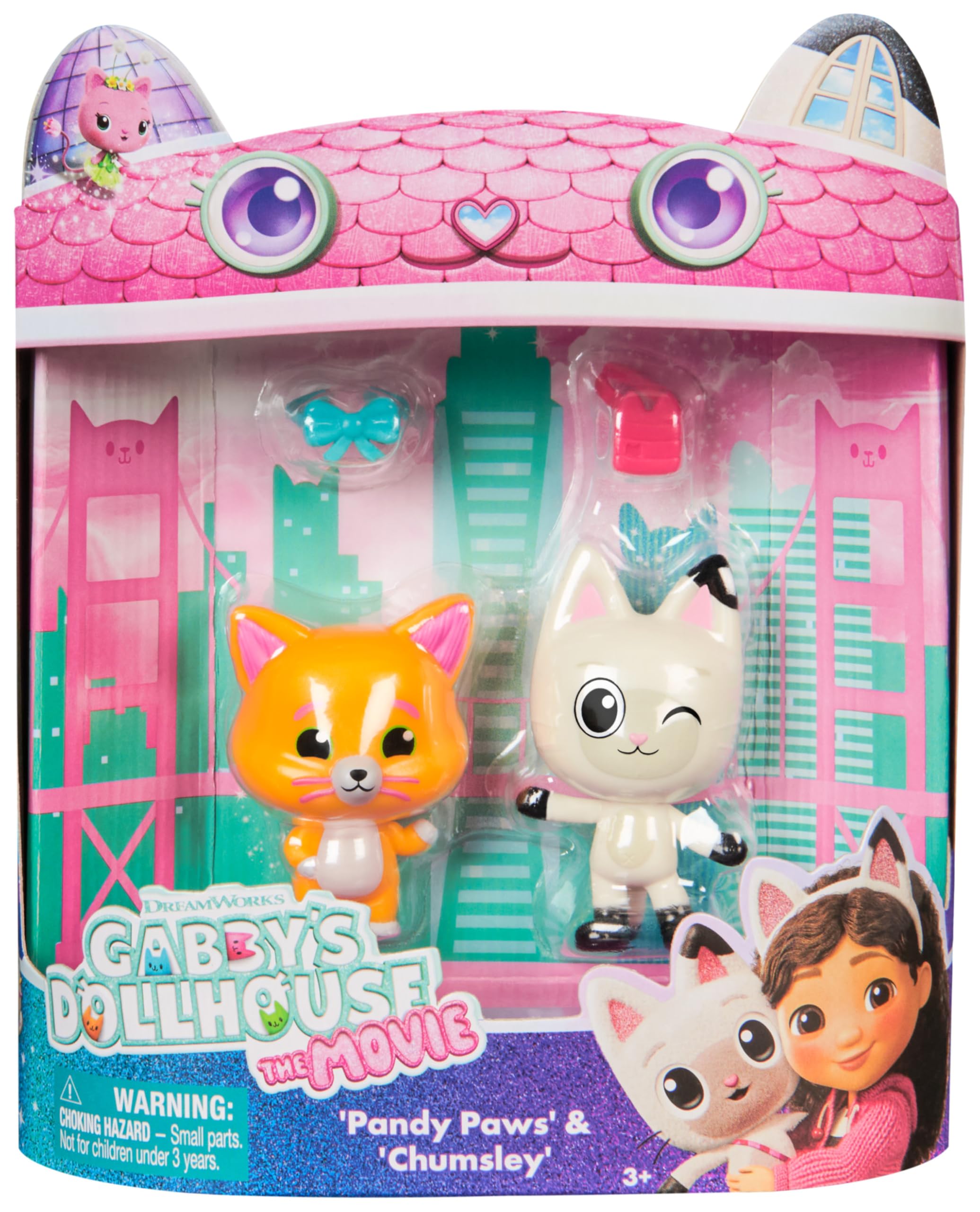 Gabby's Dollhouse Pandy Paws & Chumsley Toy Figures with 2 Accessories 4