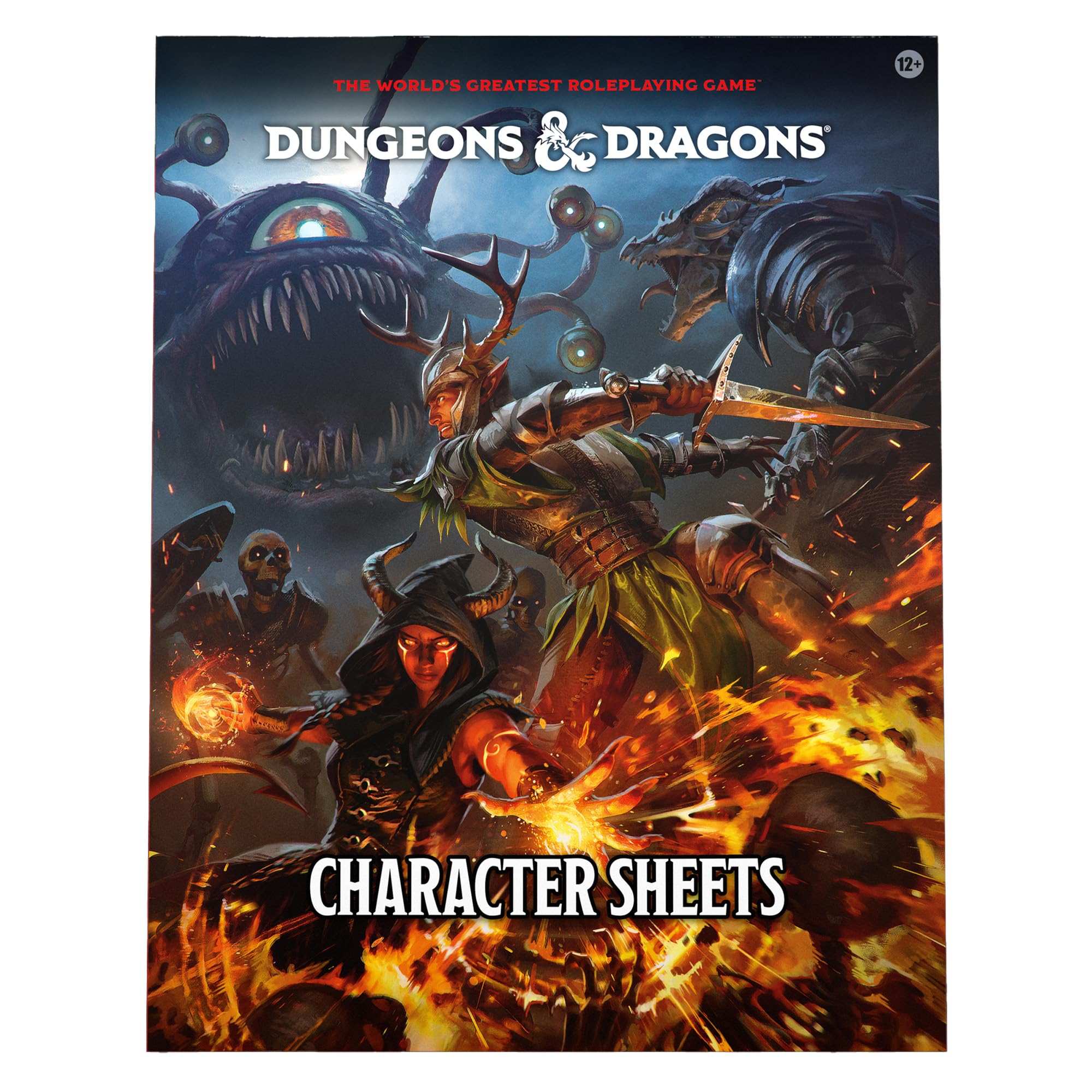 Dungeons & Dragons 2024 Edition Character Sheets - 50 Double-Sided Sheets | Folder Included