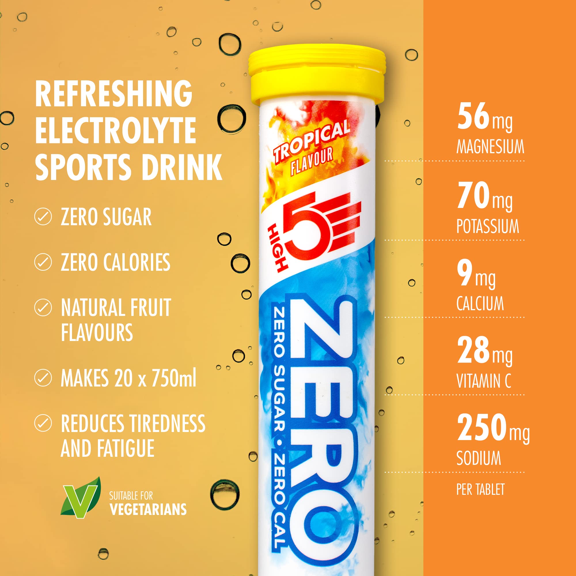 HIGH5 ZERO Electrolyte Tablets Hydration Tablets Enhanced with Vitamin C (106998018099EU2) 5