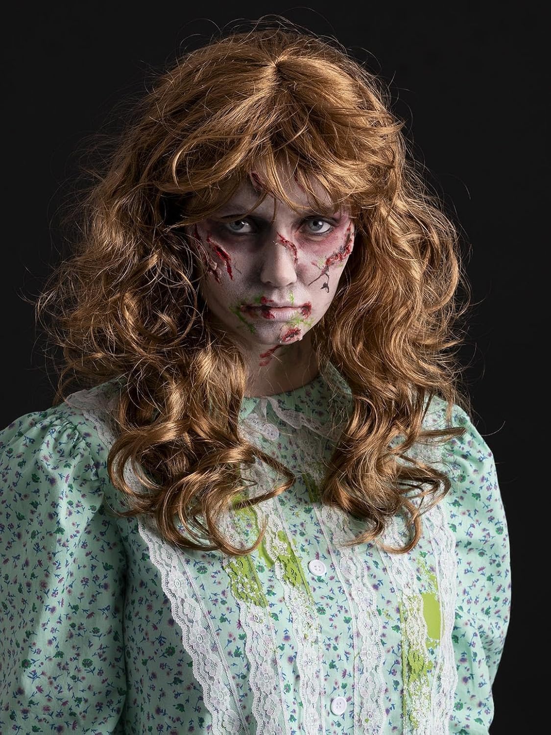 Smiffys The Exorcist Regan Long Messy Wavy Auburn Wig 9