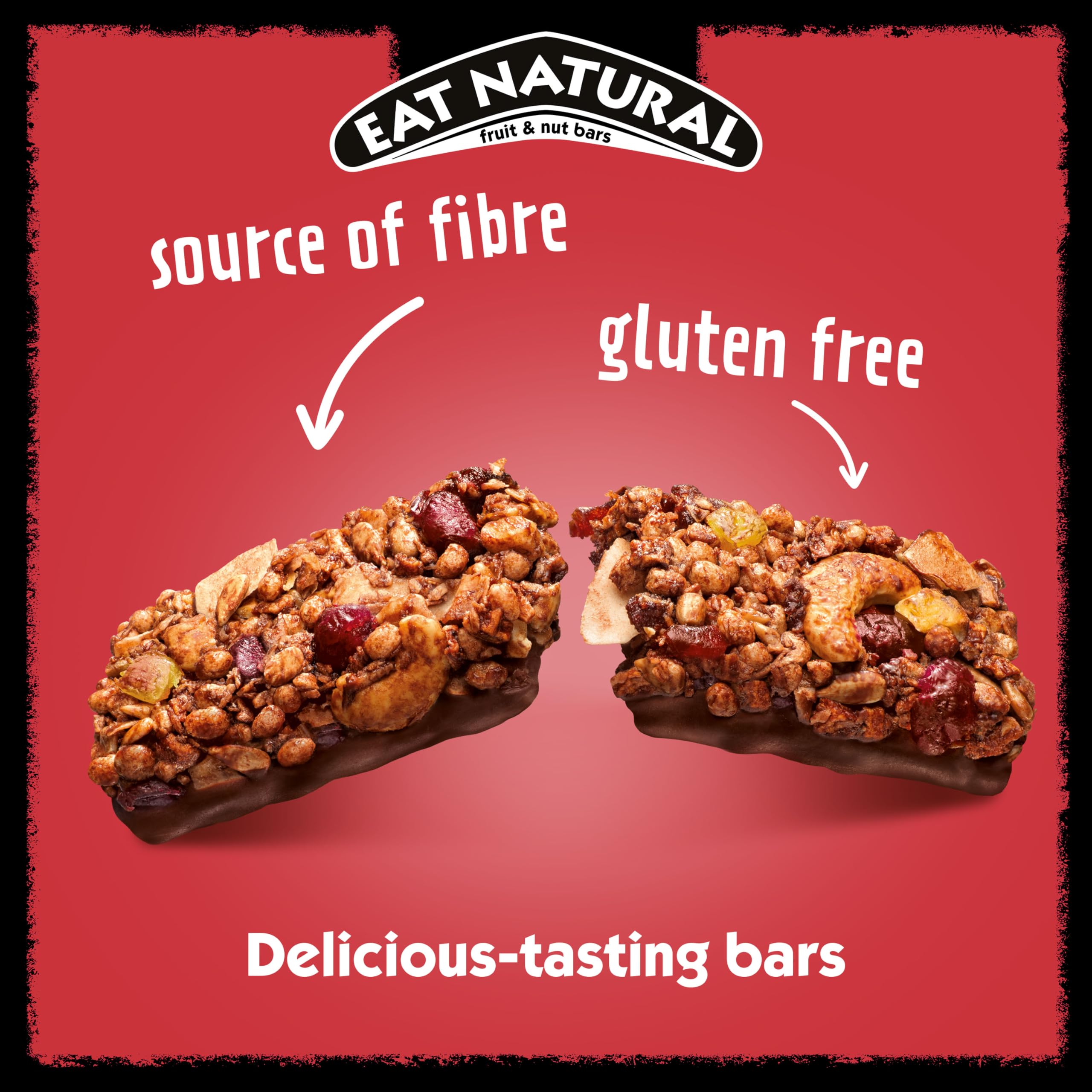 Eat Natural Apple, Ginger & Dark Chocolate Fruit & Nut Bar (12 x 40g) 5