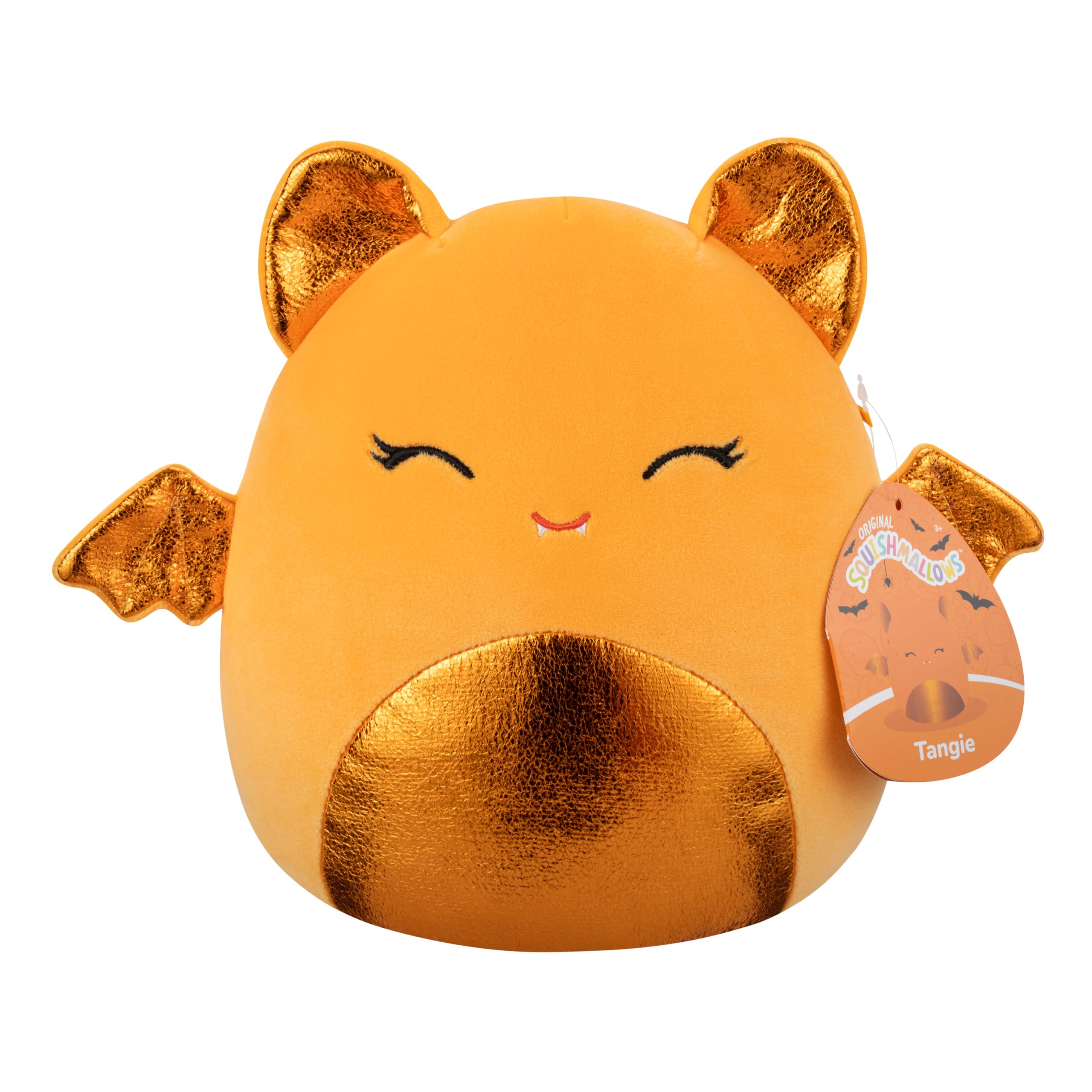 Squishmallows 7.5-Inch Tangie the Orange Bat Halloween Plush - Soft Stuffed Animal Toy 5