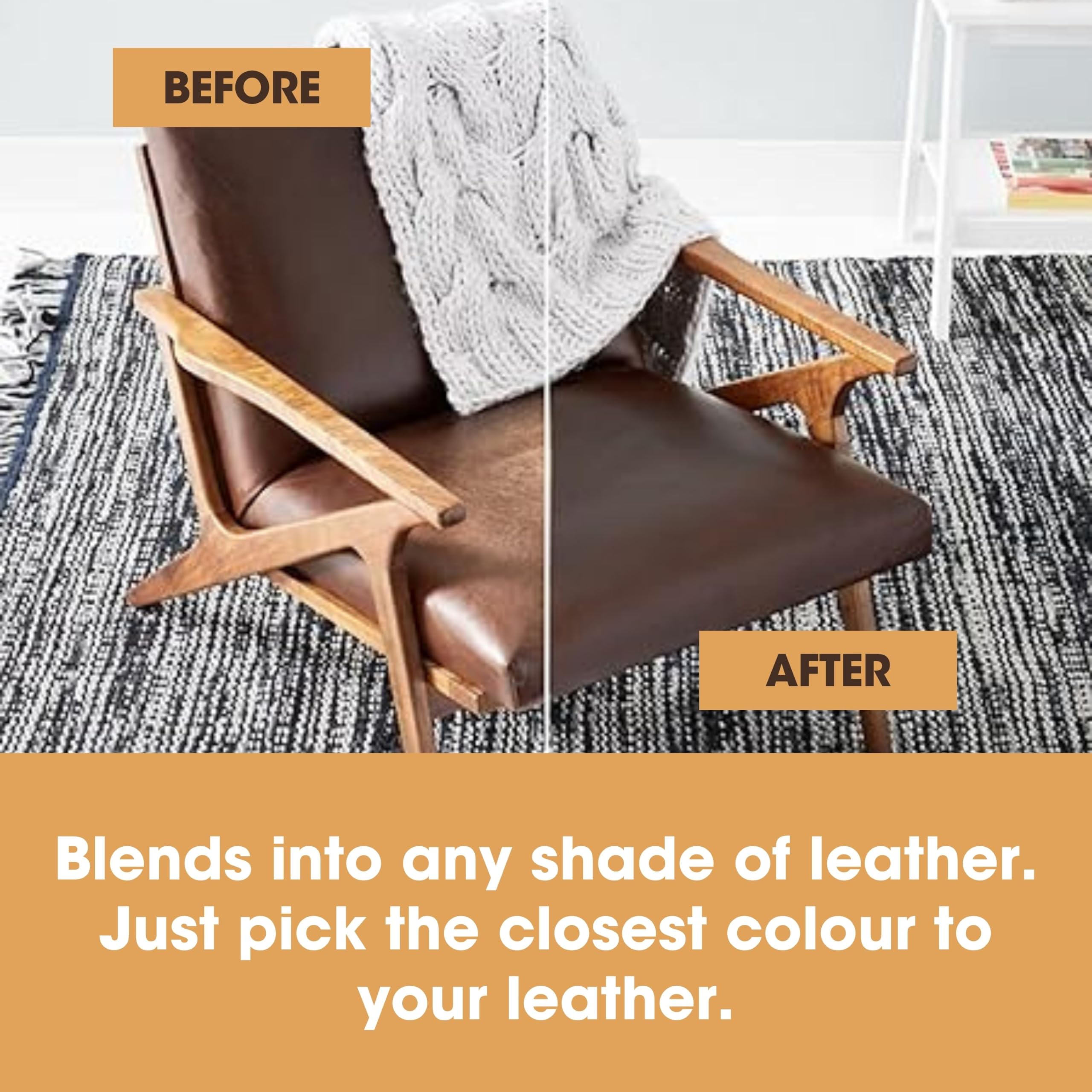 Furniture Clinic Leather Recolouring Balm - Maroon Shade for Sofas, Car Seats, Shoes & Clothing 9