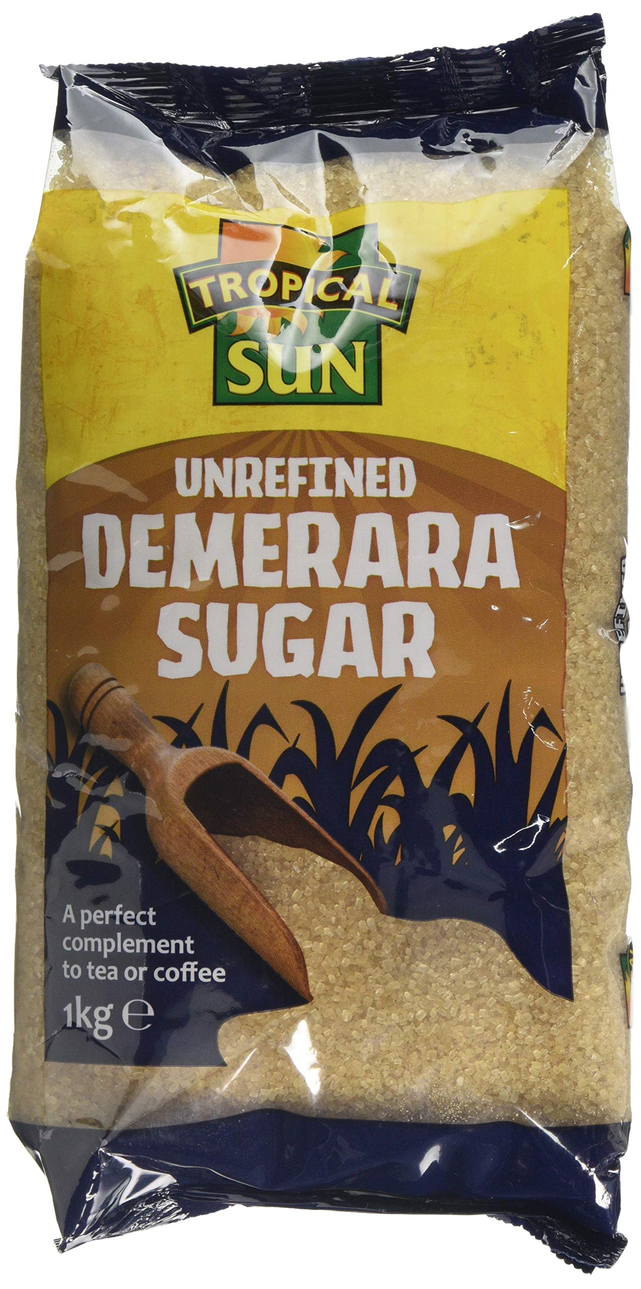 Tropical Sun Demerara Sugar - Unrefined Cane Sweetener | 1 kg Pack