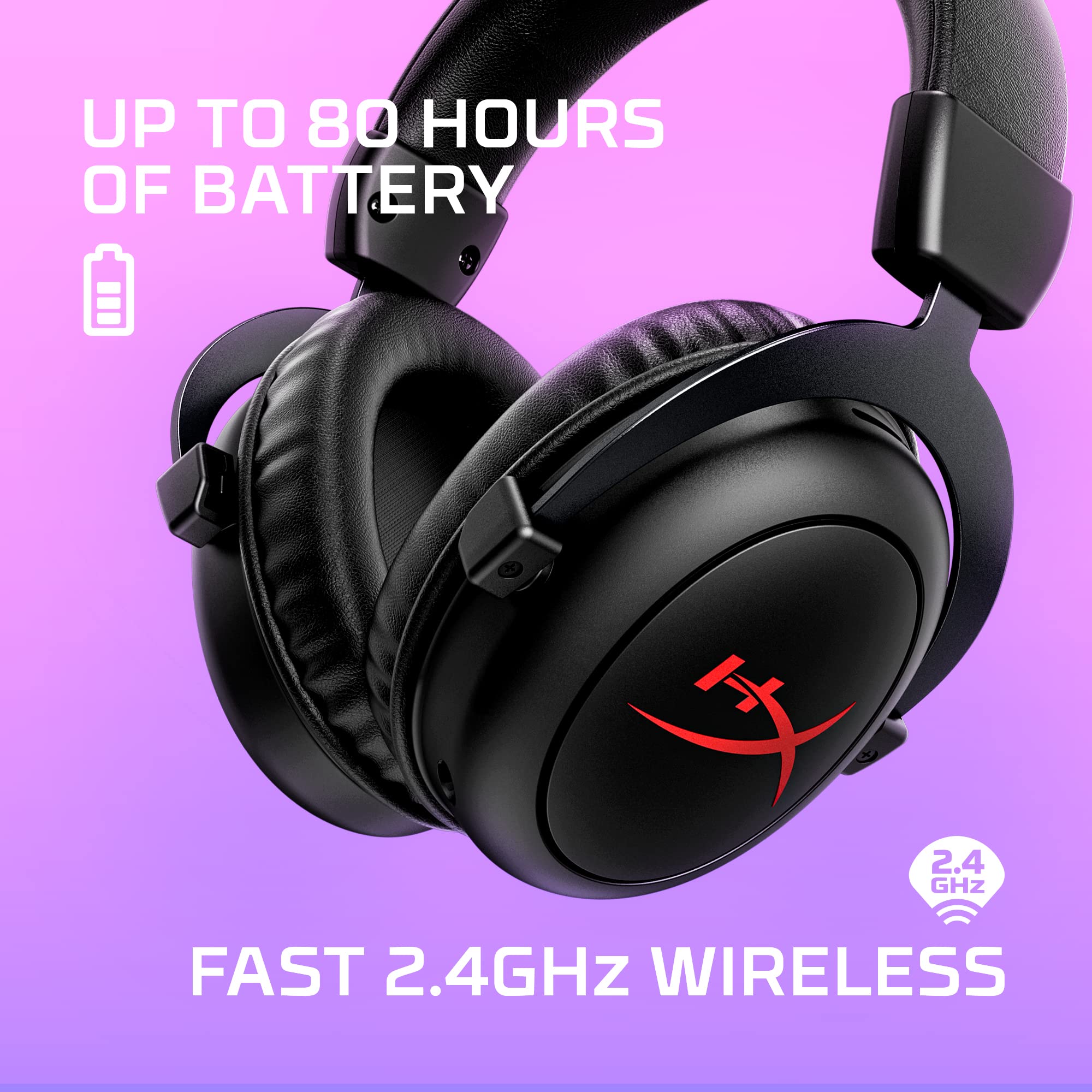 HyperX Cloud II Core Wireless – Gaming-Headset für PC mit DTS Headphone:X Spatial Audio 7