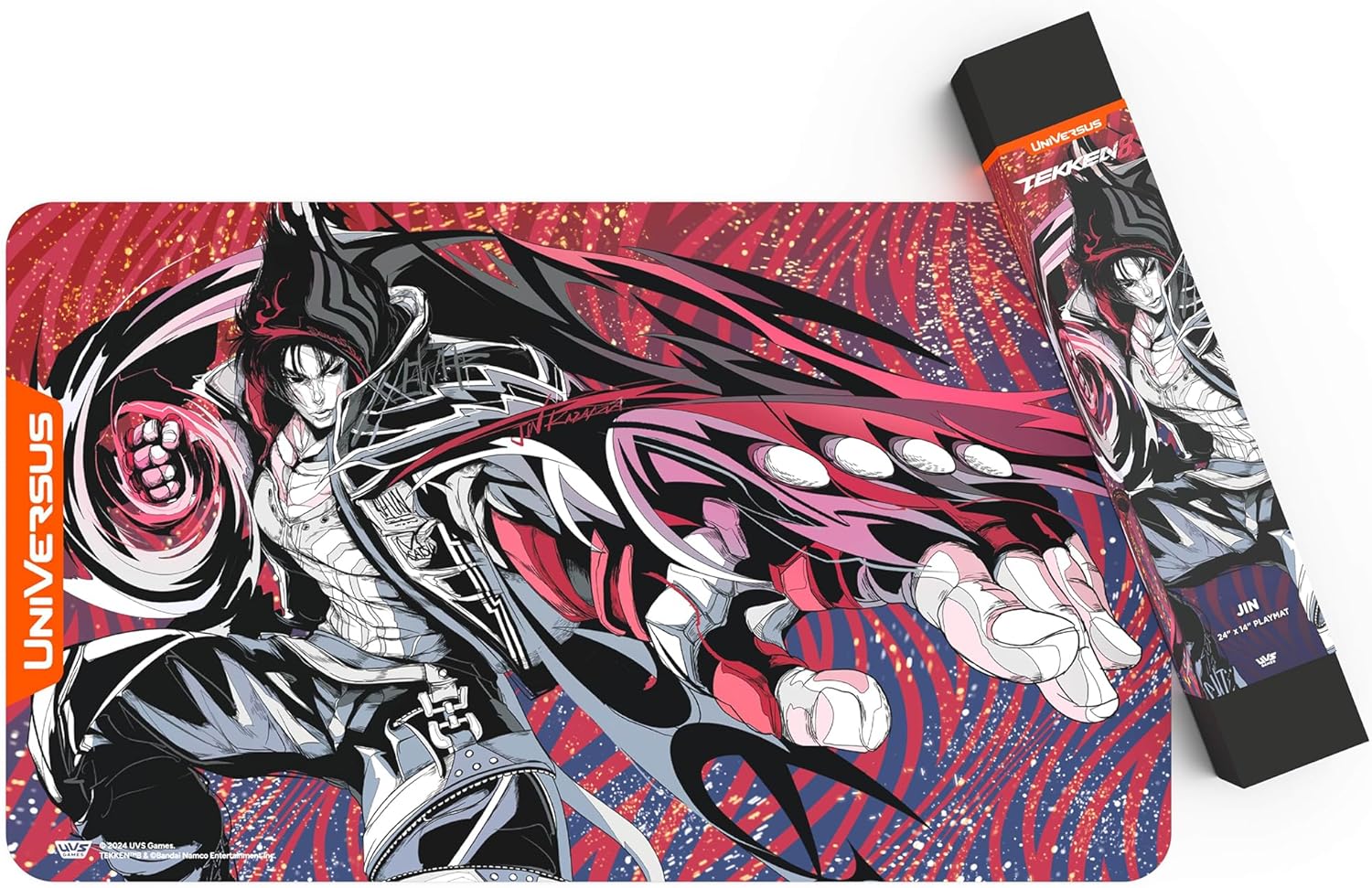 UniVersus Tekken 8 Jin Playmat - 24 x 14 Inch Neoprene Gaming Mat 5