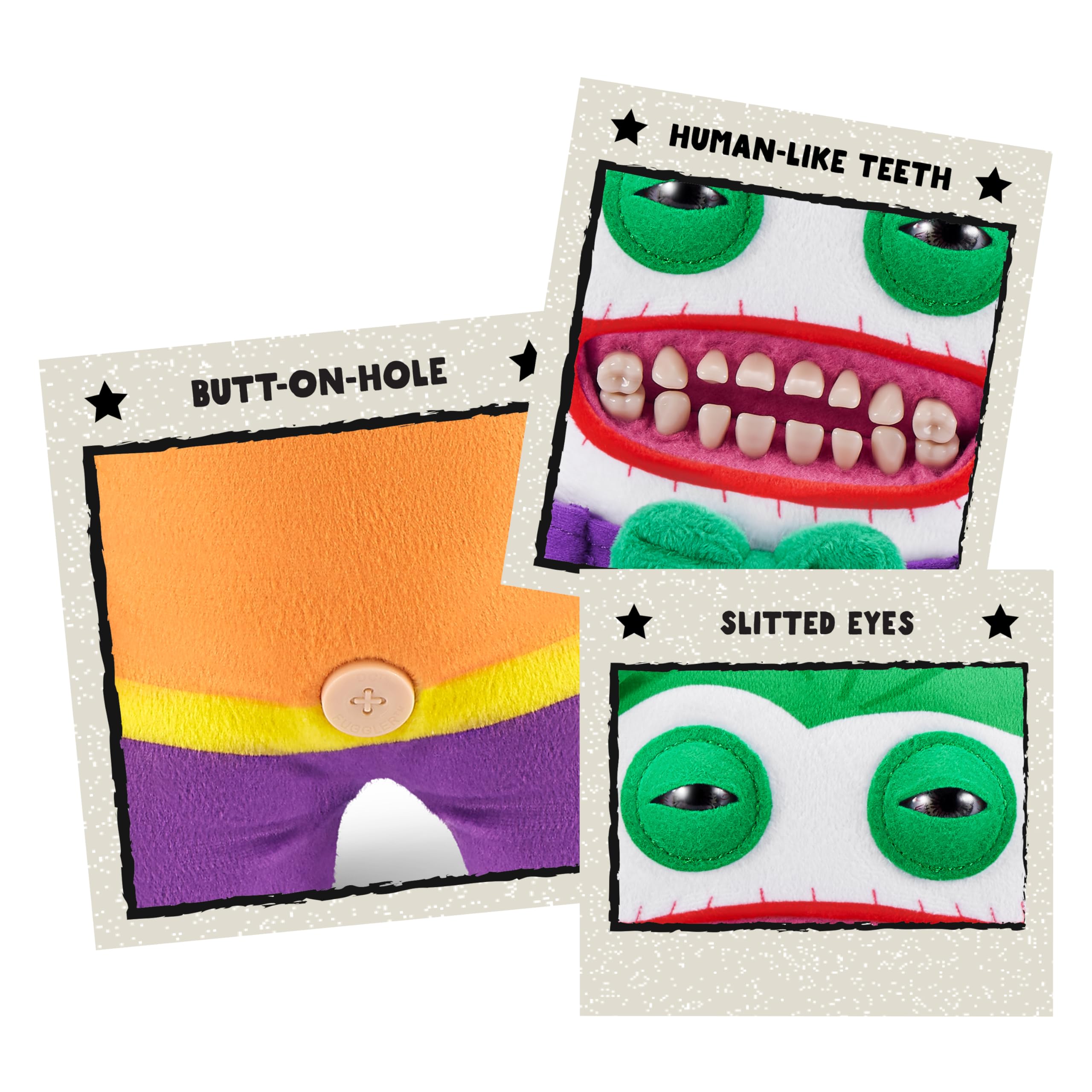 Fuggler x DC 9-inch Joker Plush Toy - Soft Ugly Monster Doll for Kids & Adults 3