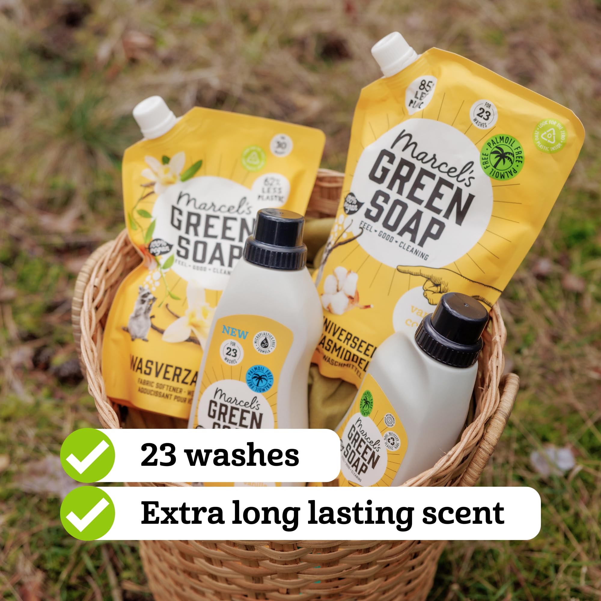 Marcel's Green Soap Universal Washing Liquid Refill Vanilla & Cotton | 1L | Vegan 4