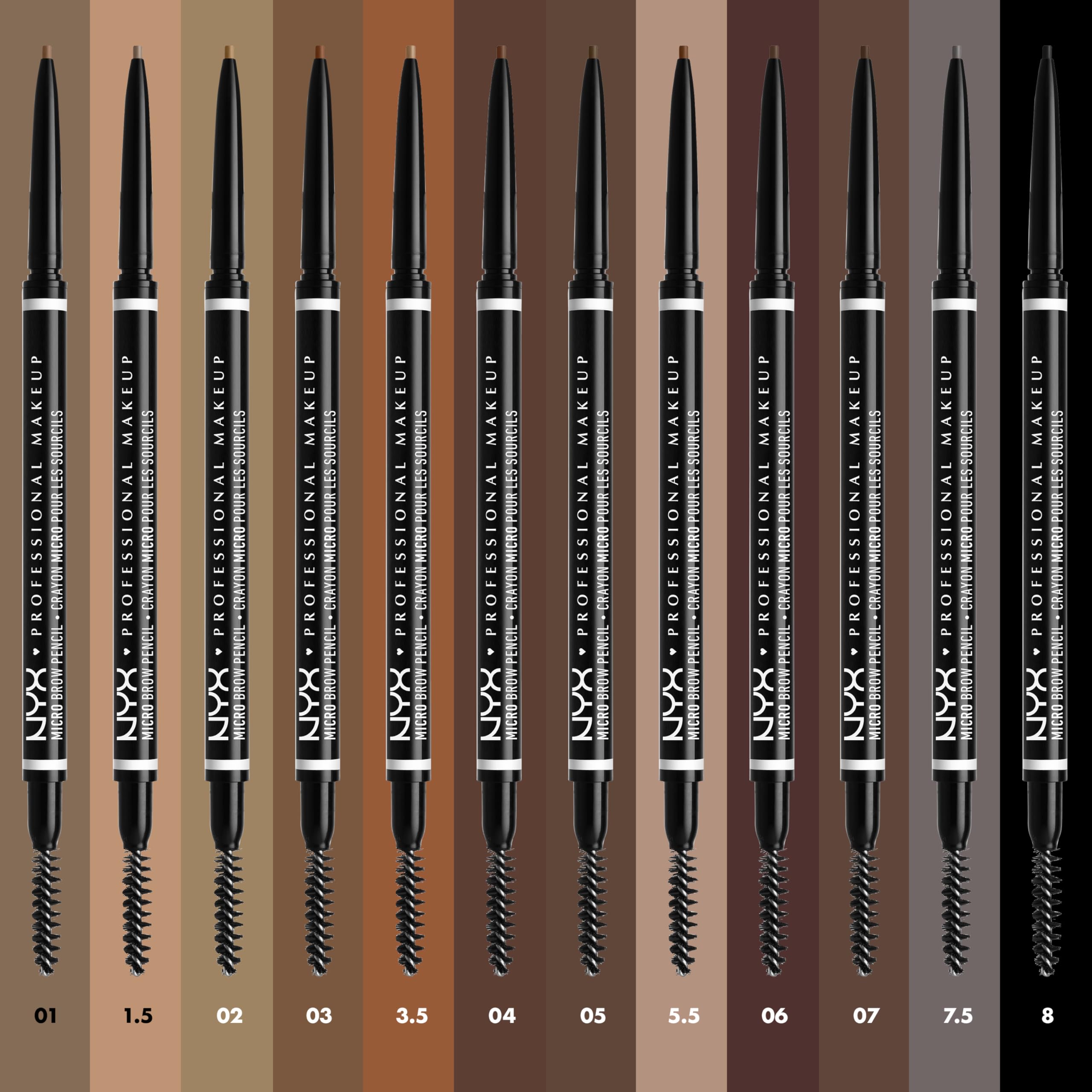 NYX Professional Makeup Micro Brow Pencil - Dual Ended Mechanical Eyebrow Pencil with Spoolie Brush (Ash Blonde) 6