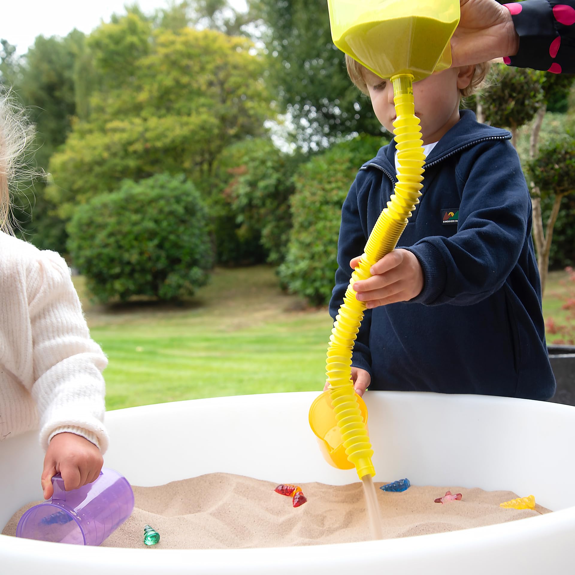 tickit Translucent Colour Expandable Tubes - Set of 6 Sensory Tubes | Acrylic | Large 6