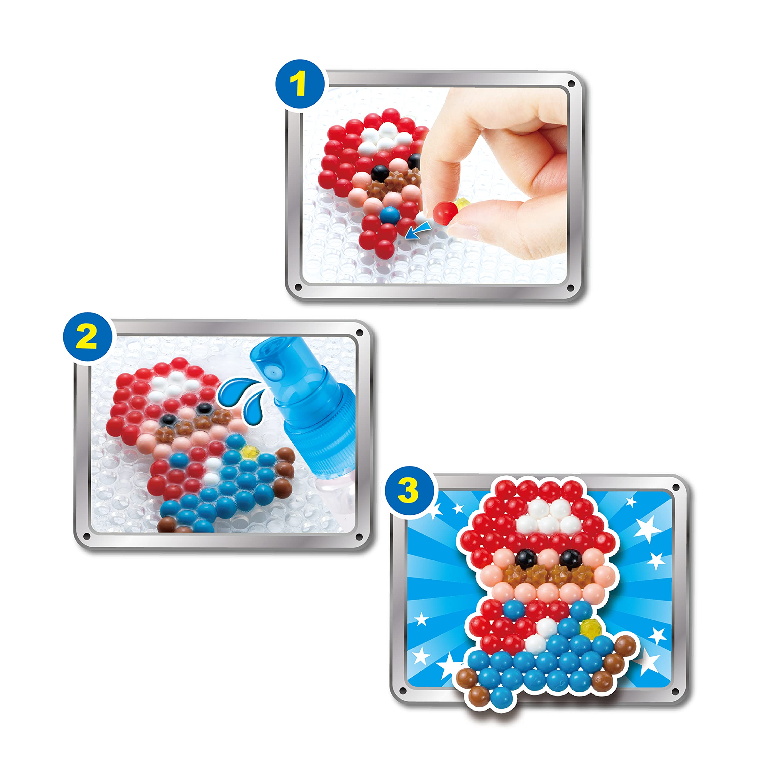 Aquabeads Super Mario Character Set - Arts & Crafts Bead Kit for Kids 4+ 5