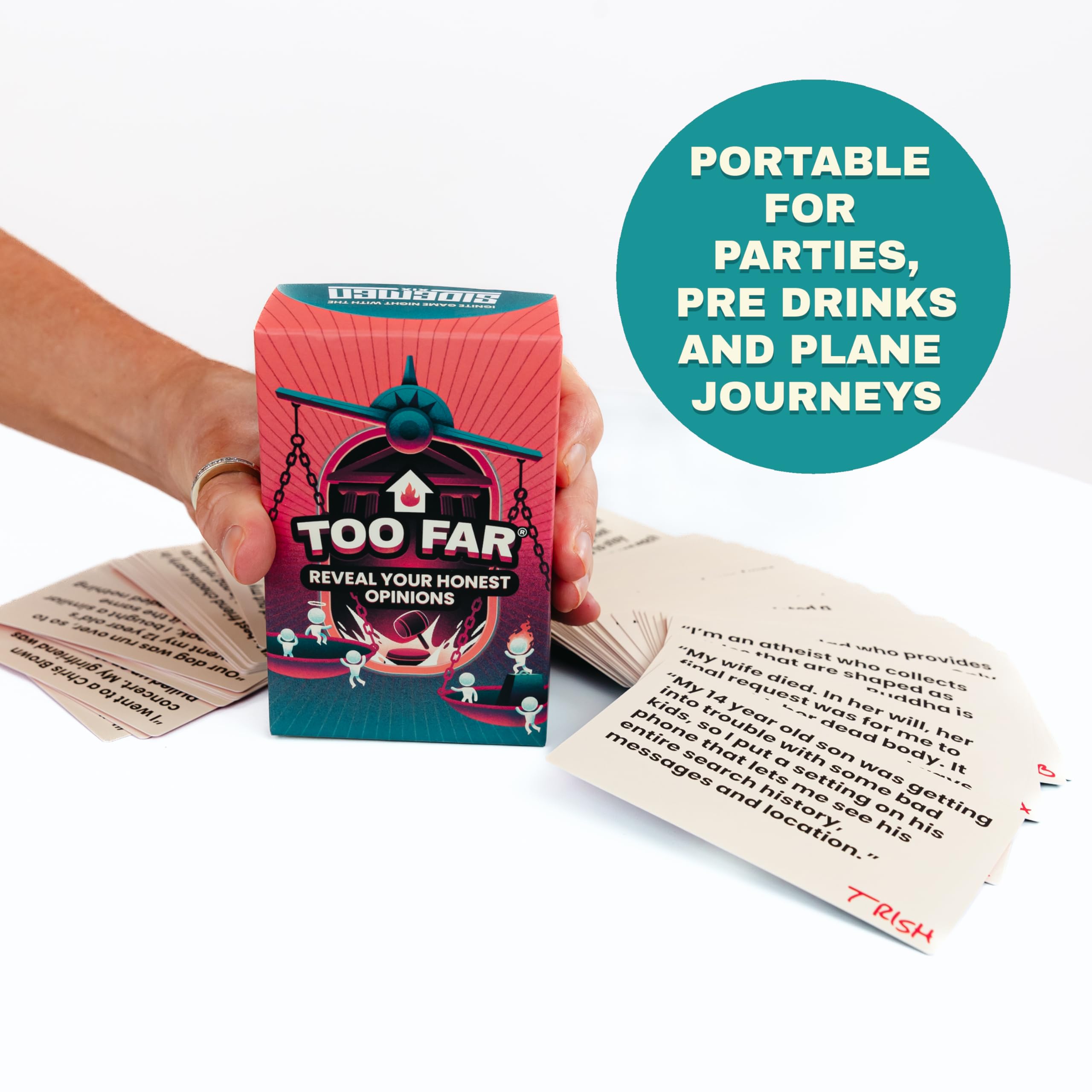 The Sidemen TOO FAR Card Game - Morally Outrageous Party Game 4