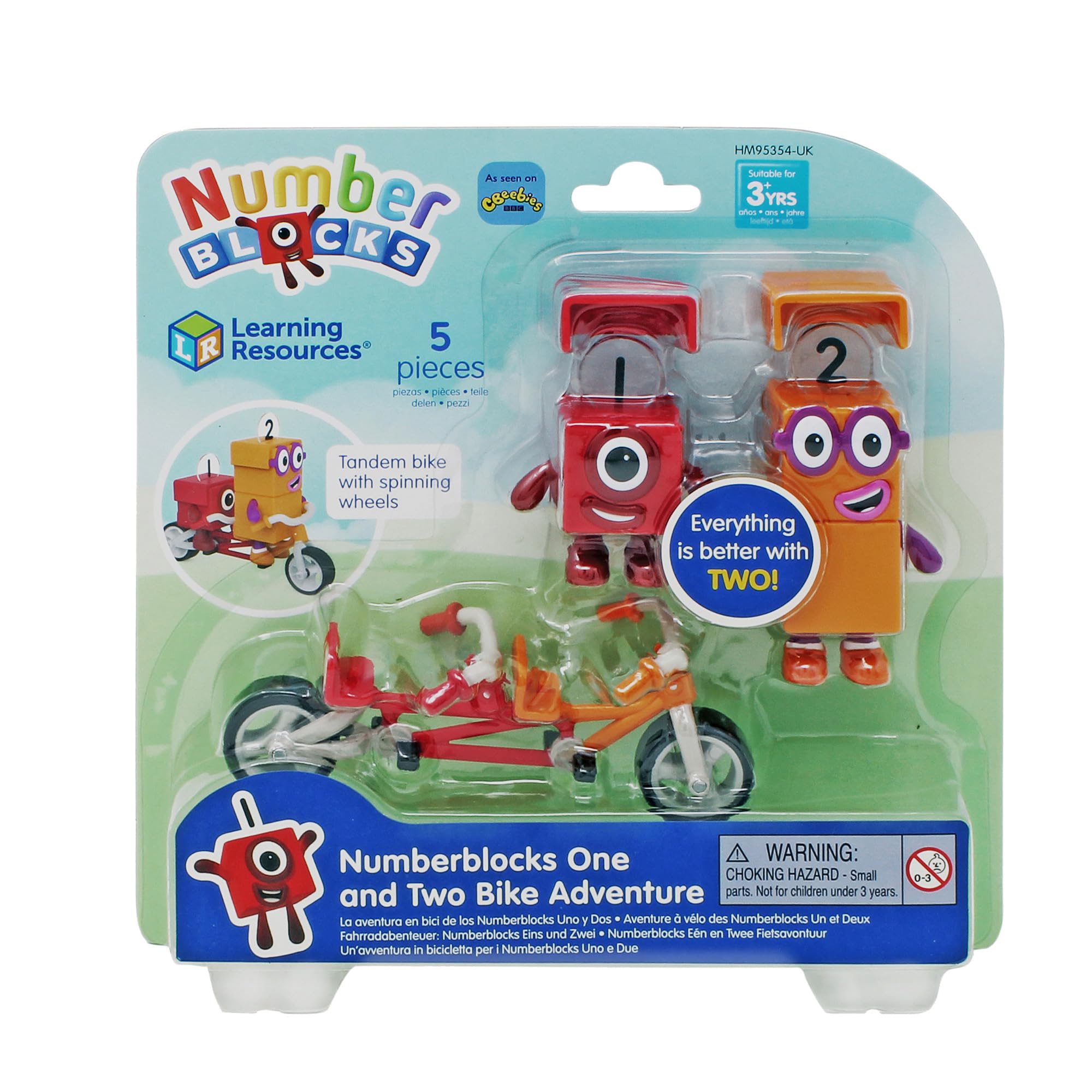 Numberblocks One and Two Bike Adventure - Tandem Bike Playset for Ages 3-7 13