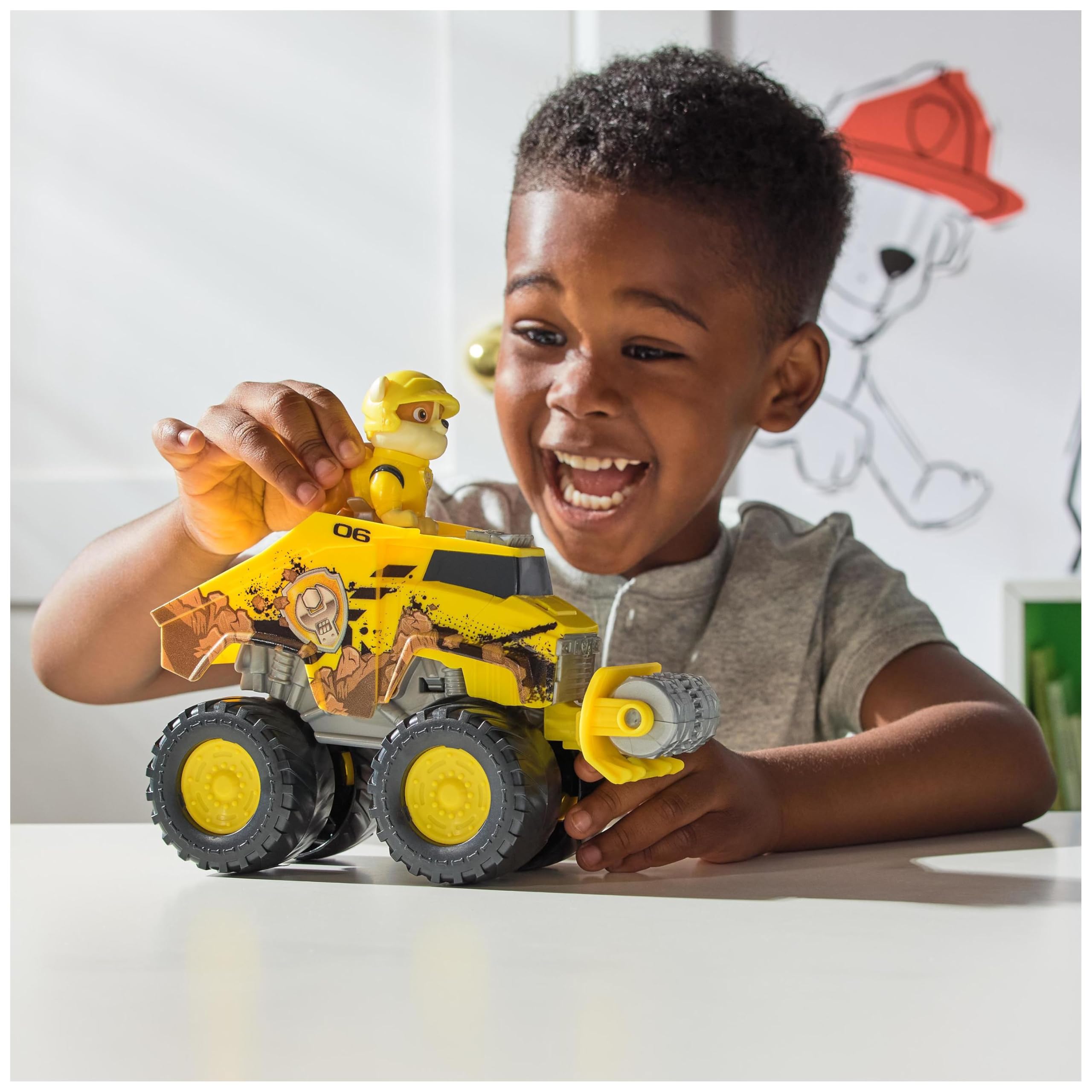 Paw Patrol: Rescue Wheels Rubble’s Bulldozer - Transforming Toy Truck with Action Figure 7
