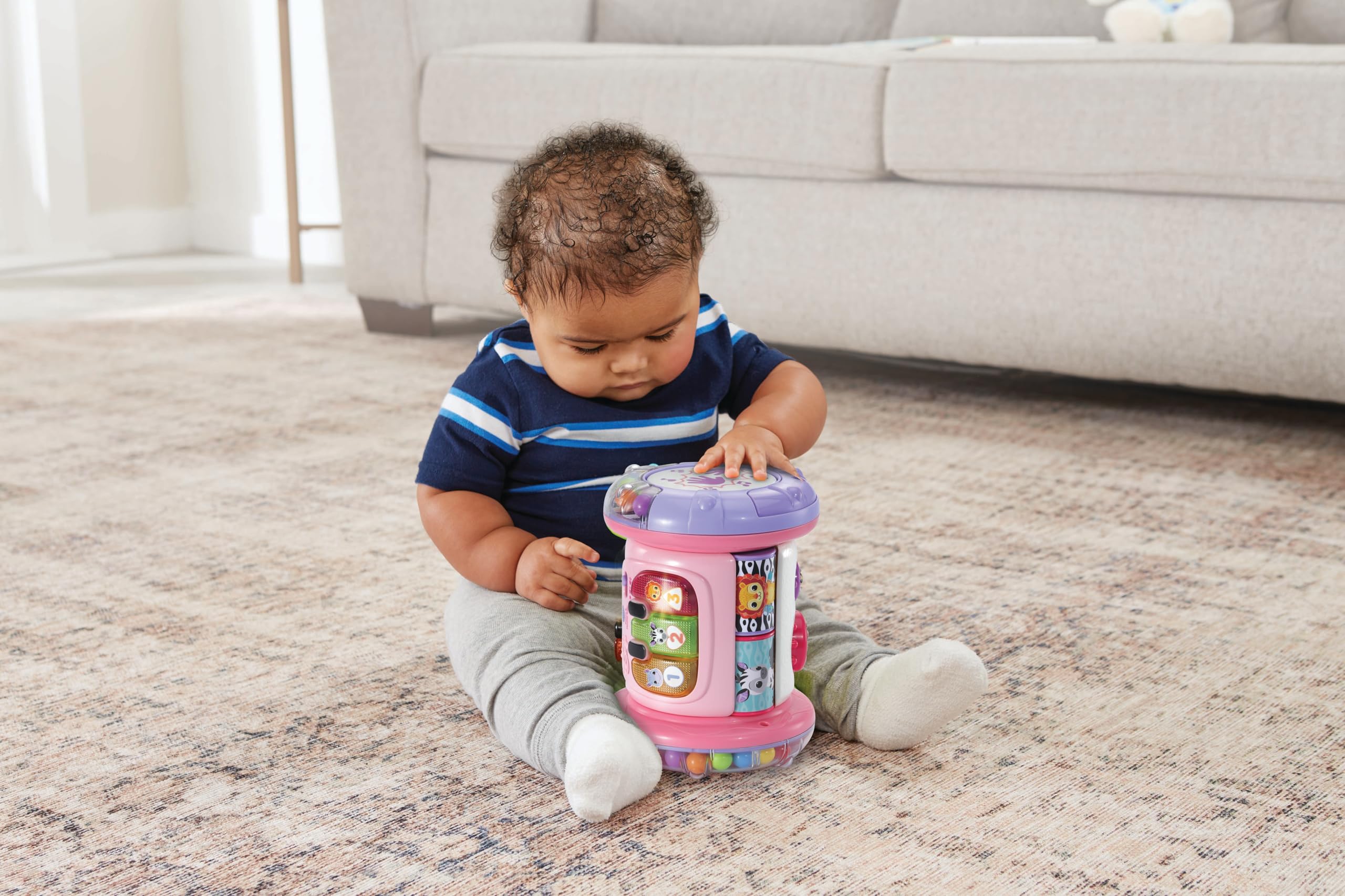 VTech Baby Explore & Discover Roller - Interactive Musical Toy with Light-Up Keys & Gears for 6+ Months 3