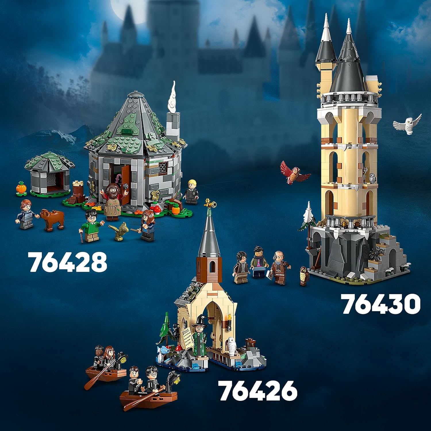 LEGO Harry Potter Hogwarts Castle Boathouse Set with 2 Boat Toys - 350-Piece Building Set for Ages 8+ 4
