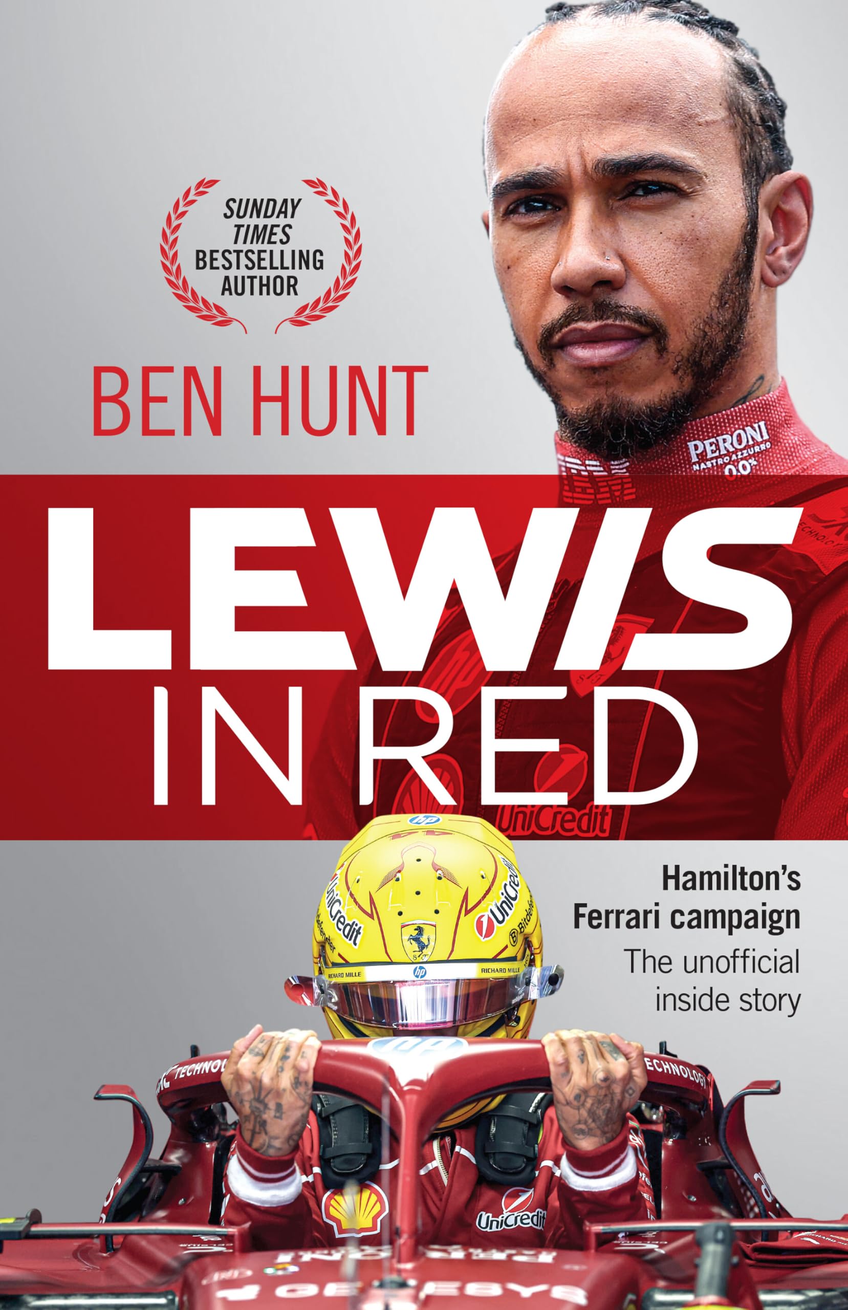 Ebury Lewis in Red: Hamilton's Ferrari Campaign - Unofficial Inside Story | Hardcover 1