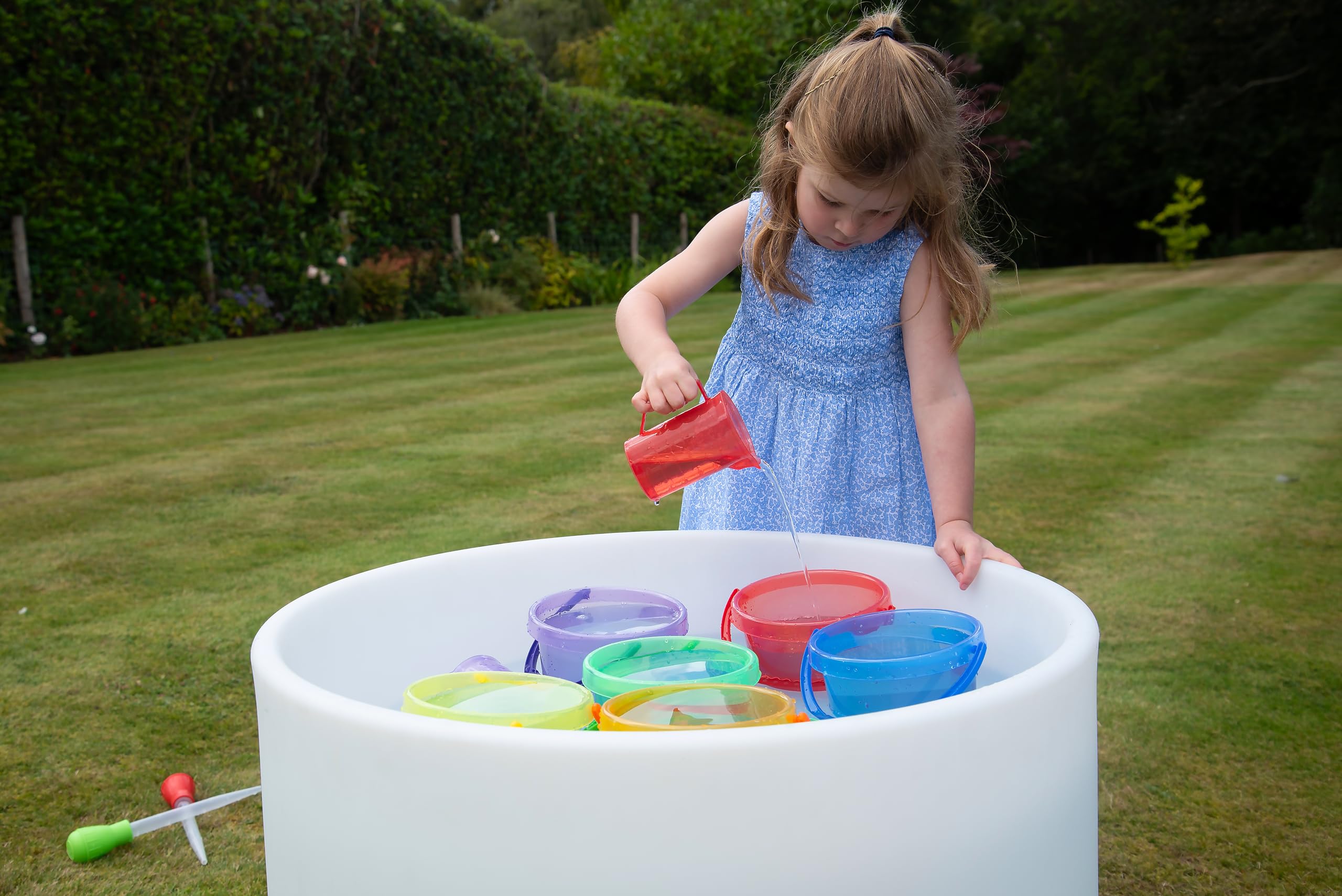 TickiT 6 Piece Translucent Colour Jug Set - Educational Sand & Water Play Cups for Toddlers 7