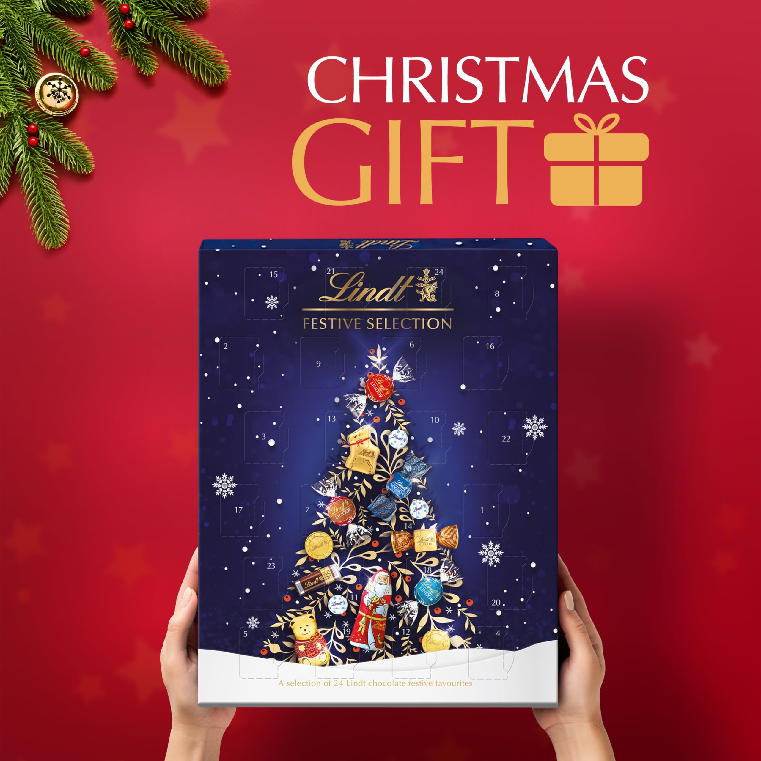 Lindt Festive Selection Advent Calendar 2025 – 24-Day Chocolate Countdown, 289g 4