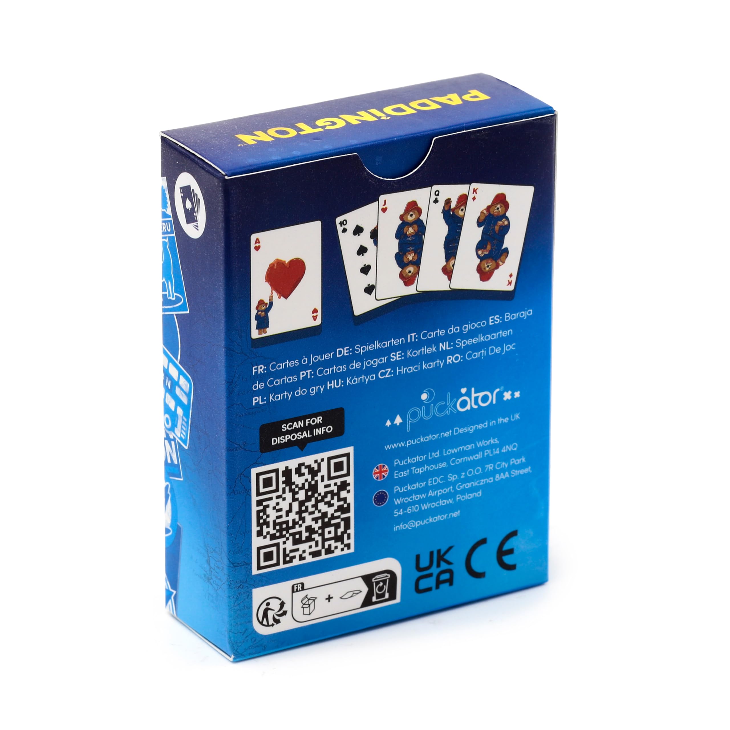 Puckator Paddington Bear Playing Card Deck 8