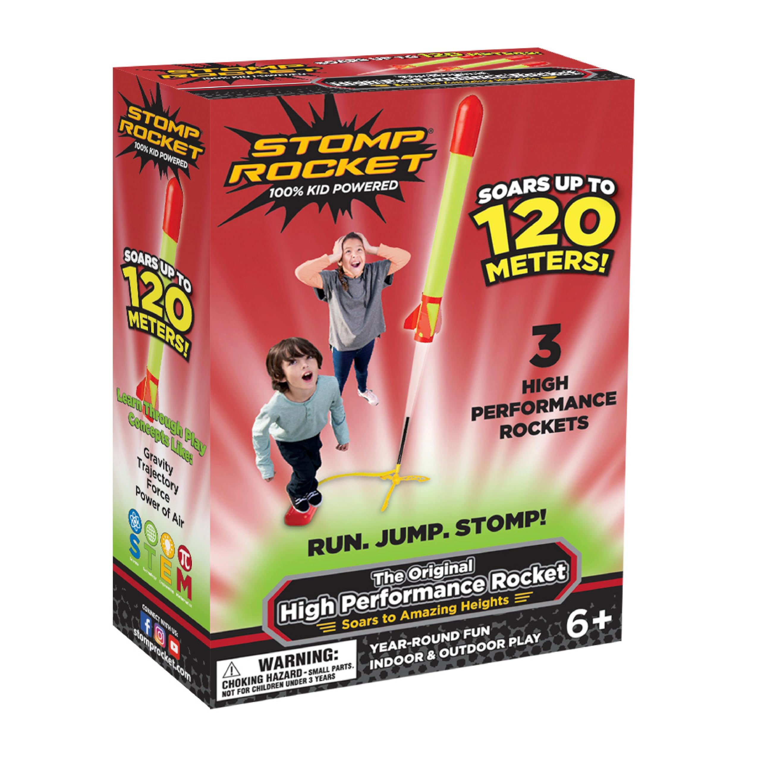 Stomp Rocket Super High Performance Stomp Kit - Launch Rockets Up to 120m, Ages 9+ 6