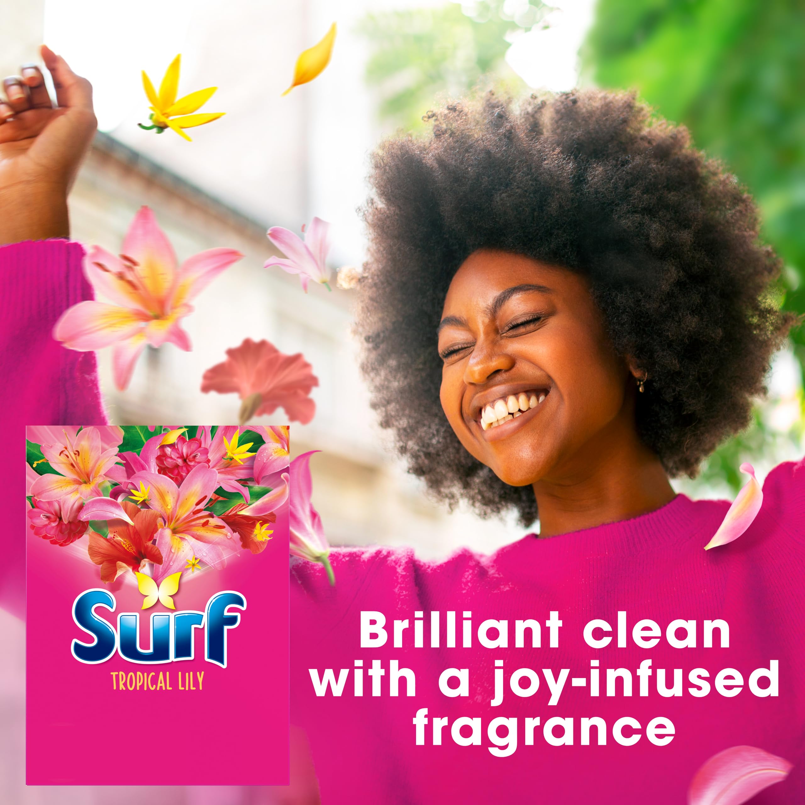 Surf Tropical Lily Washing Powder (1.15 kg) - Bio Laundry Detergent with Long-Lasting Fragrance