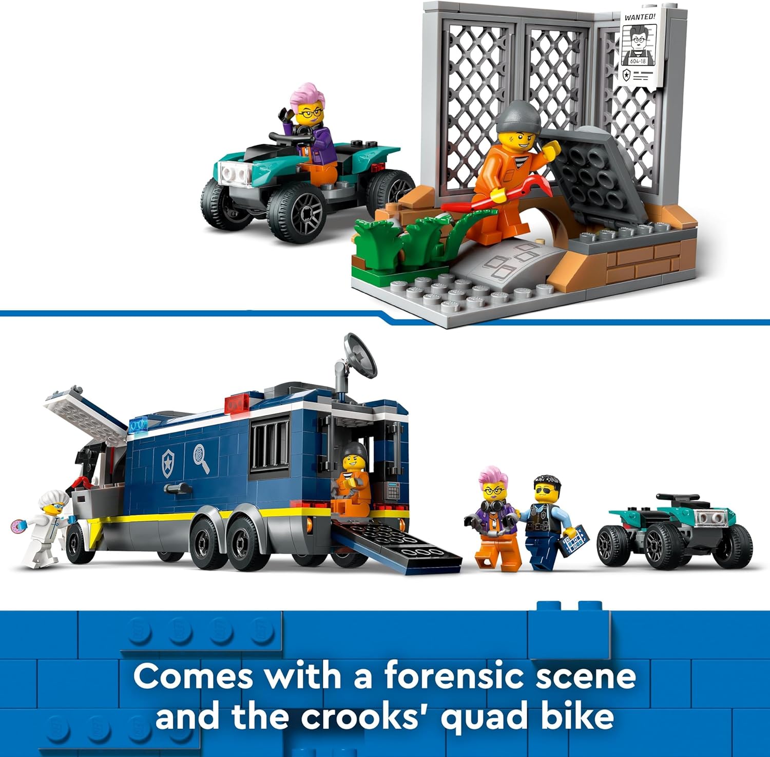 LEGO City Police Mobile Crime Lab Truck Toy Set - 674-Piece Building Kit for Kids 7+ 3