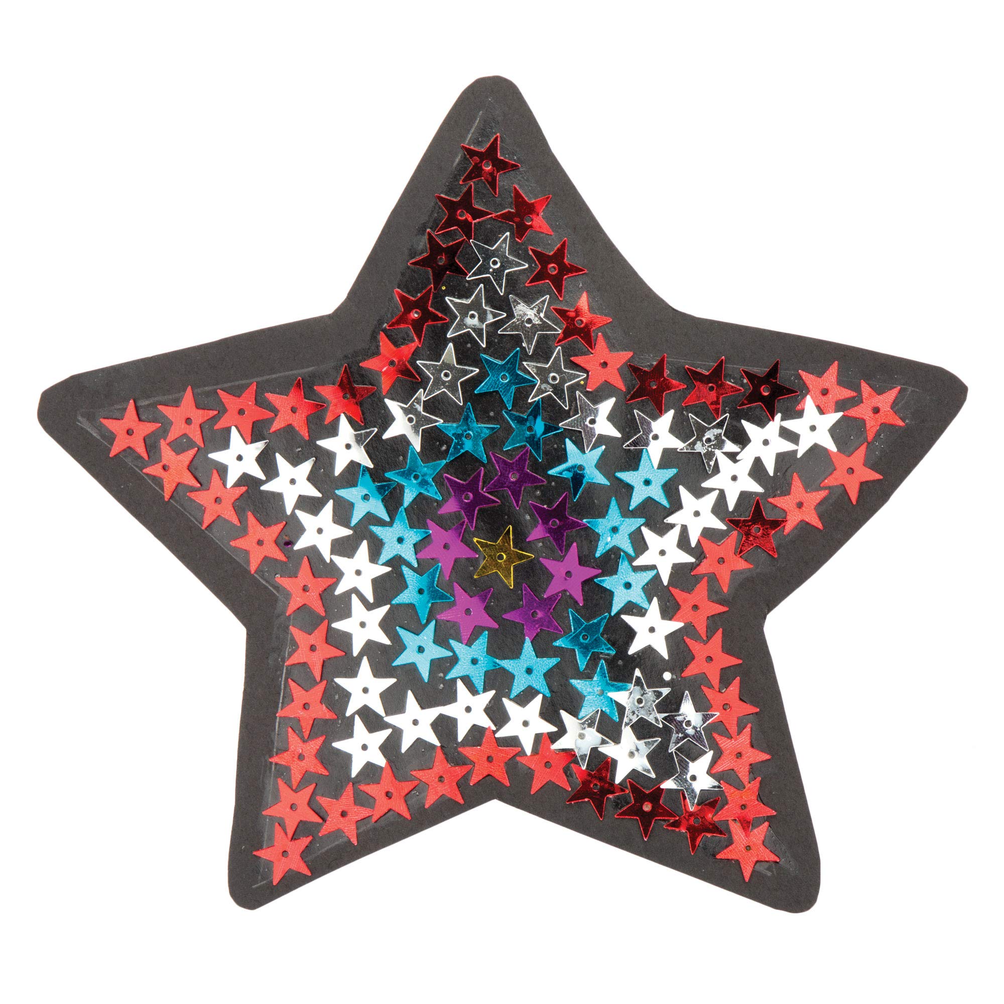 Baker Ross Star Shaped Sequins for Kids - 90g Assorted Coloured Craft Sequins (AV867) 4
