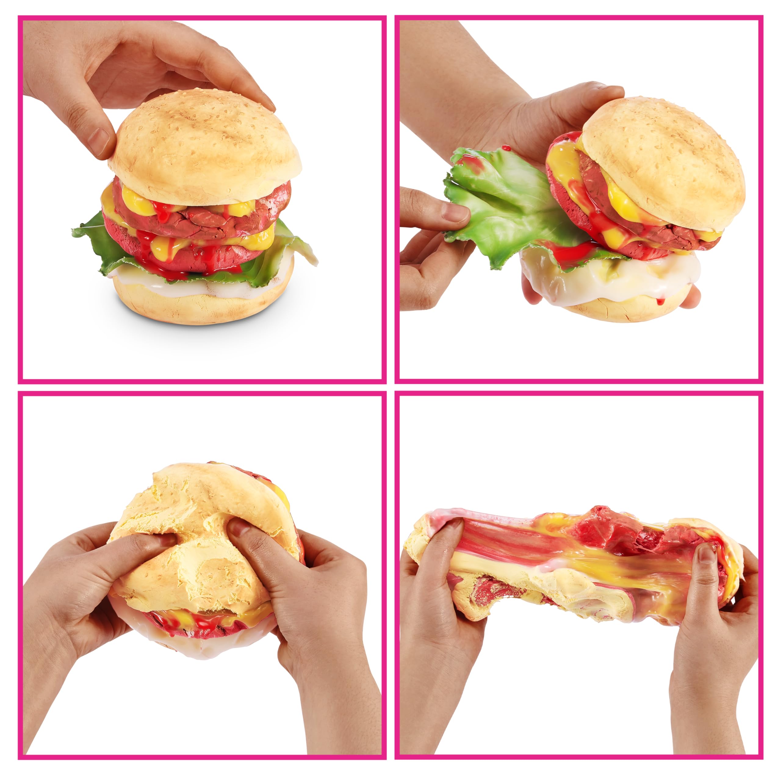 Slime Mart Small Basket by ZURU - Burger Slime Compound Kit for Kids 6+ 7