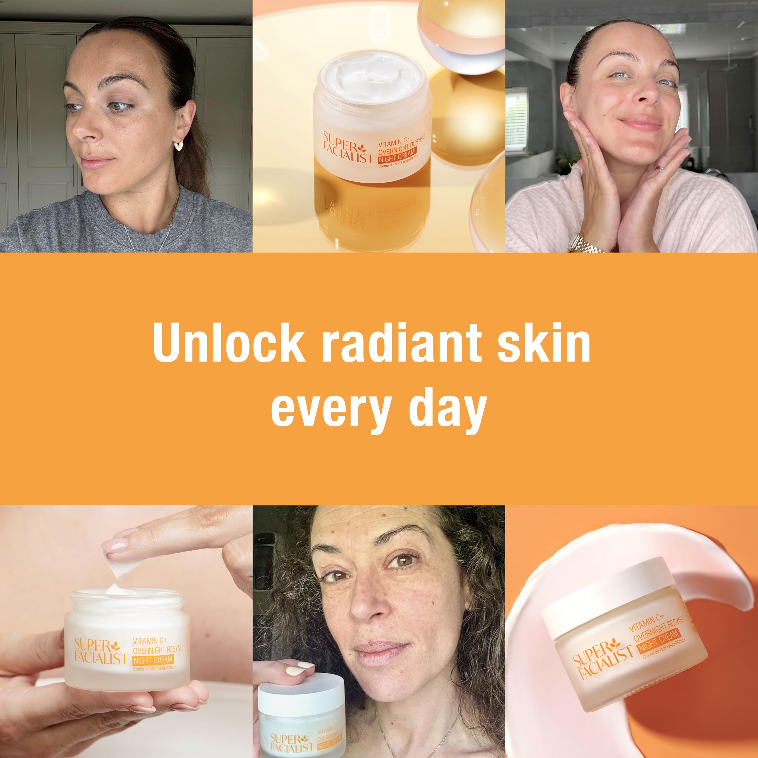 Super Facialist Vitamin C Overnight Resync Night Cream (50ml) 6