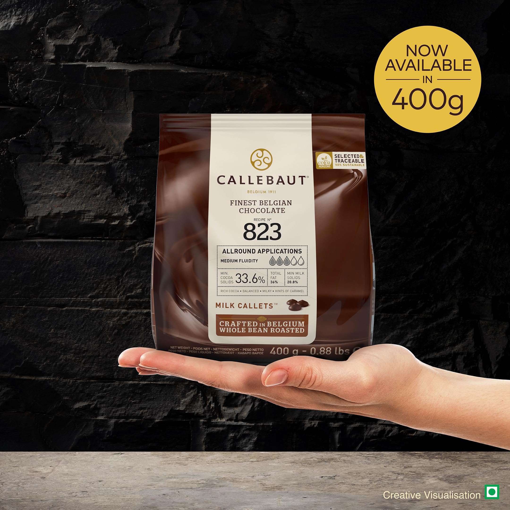 Callebaut Finest Belgian Milk Chocolate 823 Callets, 400 g 7