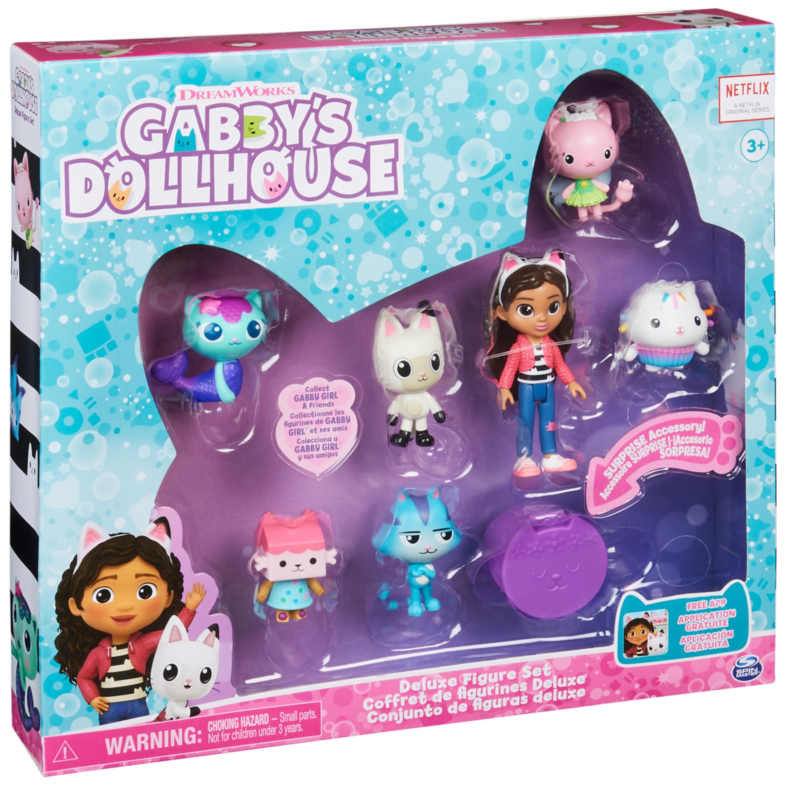 Gabby's Dollhouse Deluxe Figure Gift Set - 7 Toy Figures with Surprise Accessory, Ages 3+ 6