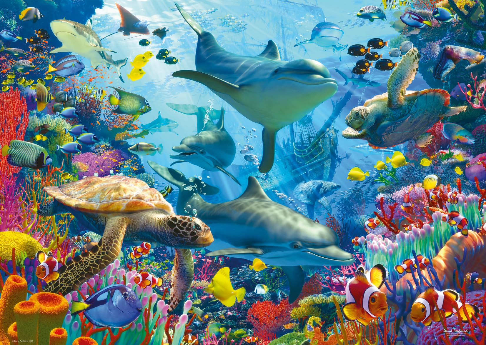 Ravensburger Coral Reef Retreat 1000 Piece Jigsaw Puzzle for Ages 12+
