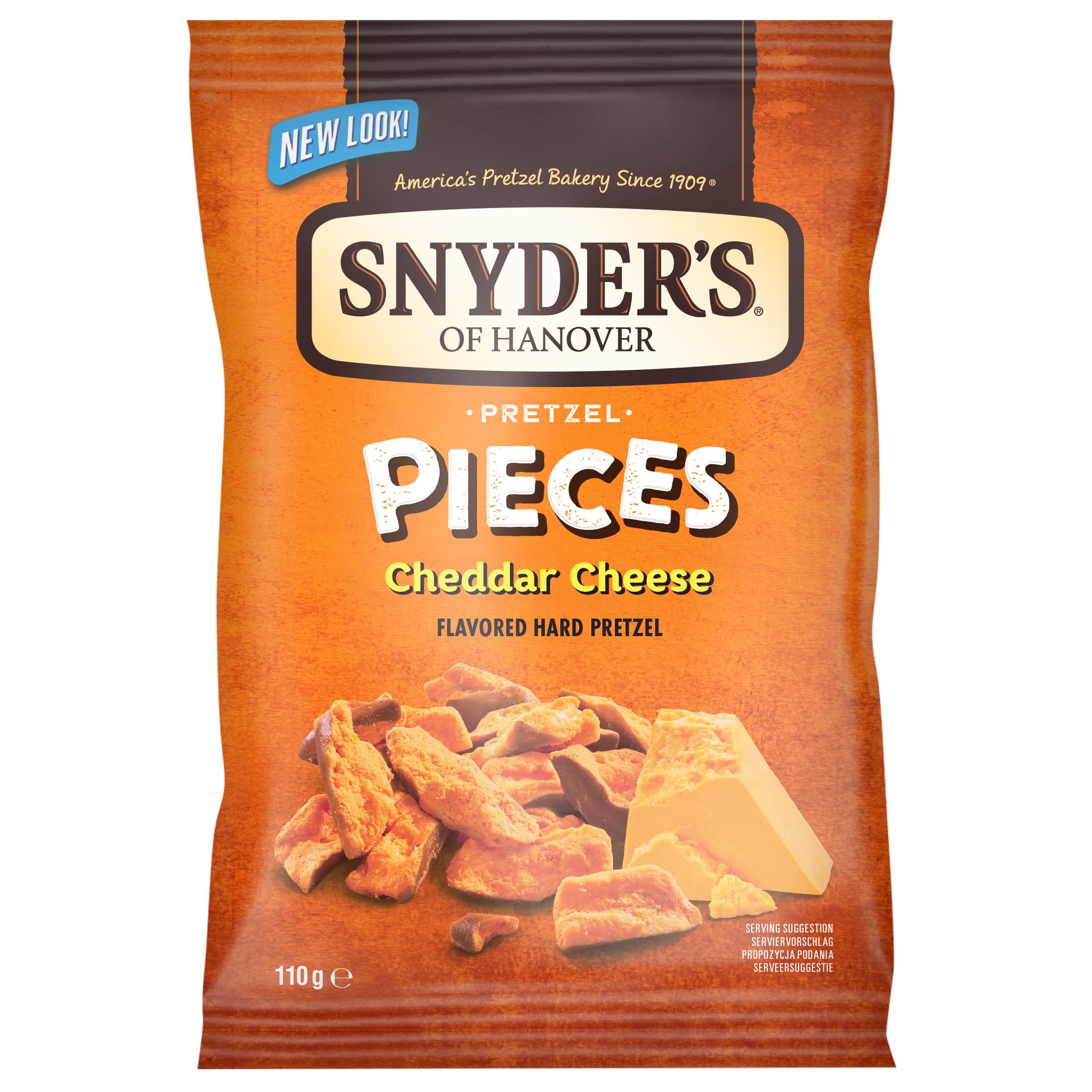 Snyder's of Hanover Pretzel Pieces Cheddar Cheese Snack | 10 x 110g Multipack 1
