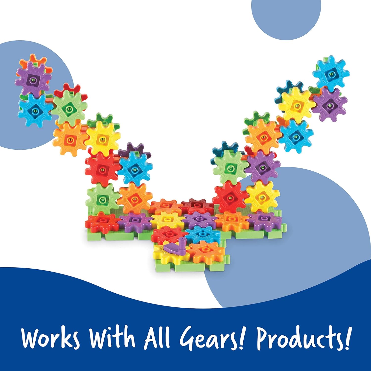 Learning Resources Gears Gears Gears Deluxe Building Set - 119-Piece STEM Toy for Ages 3-7 9