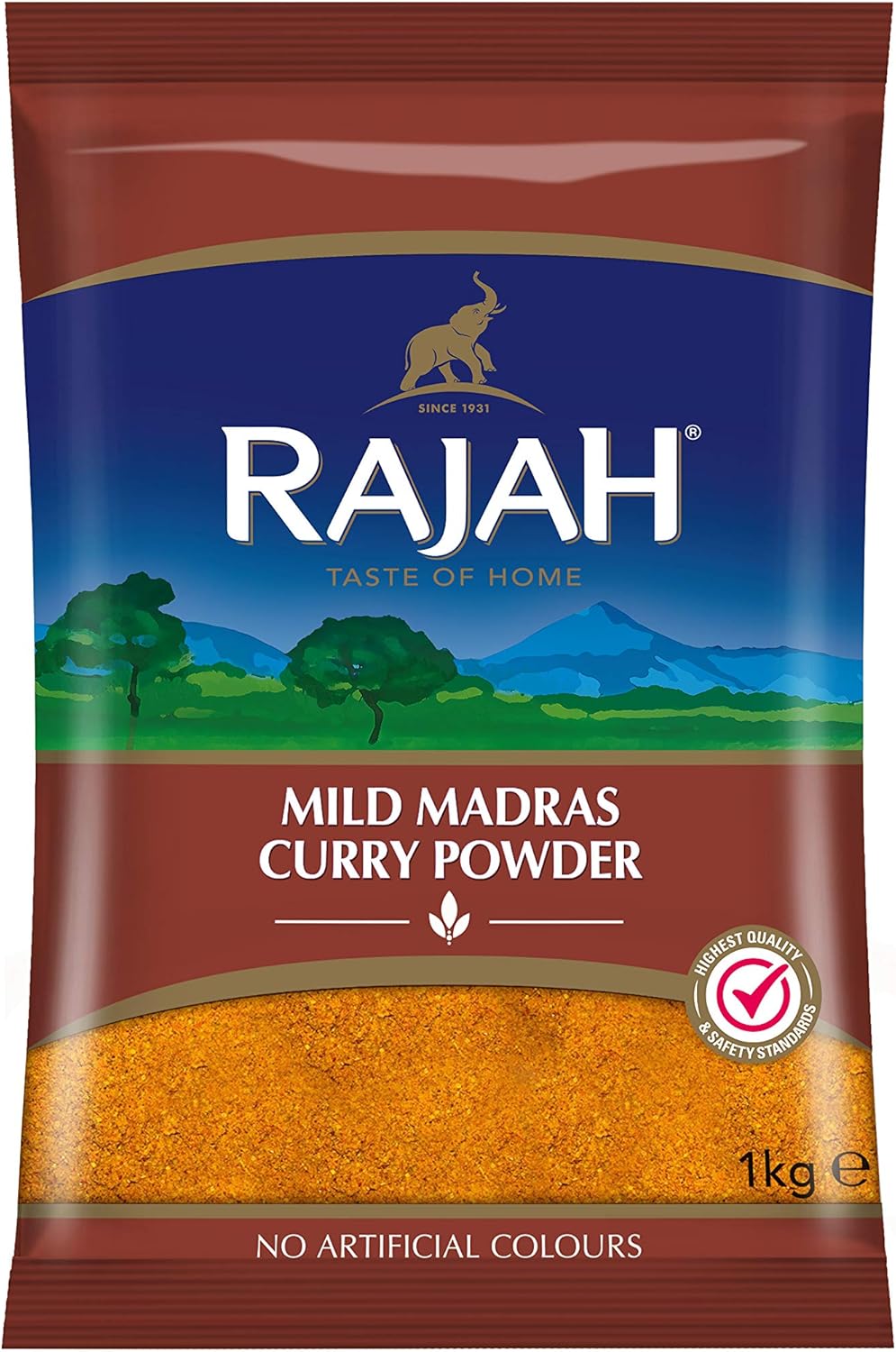 Rajah - Mild Madras Curry Powder | 1kg Resealable Pack