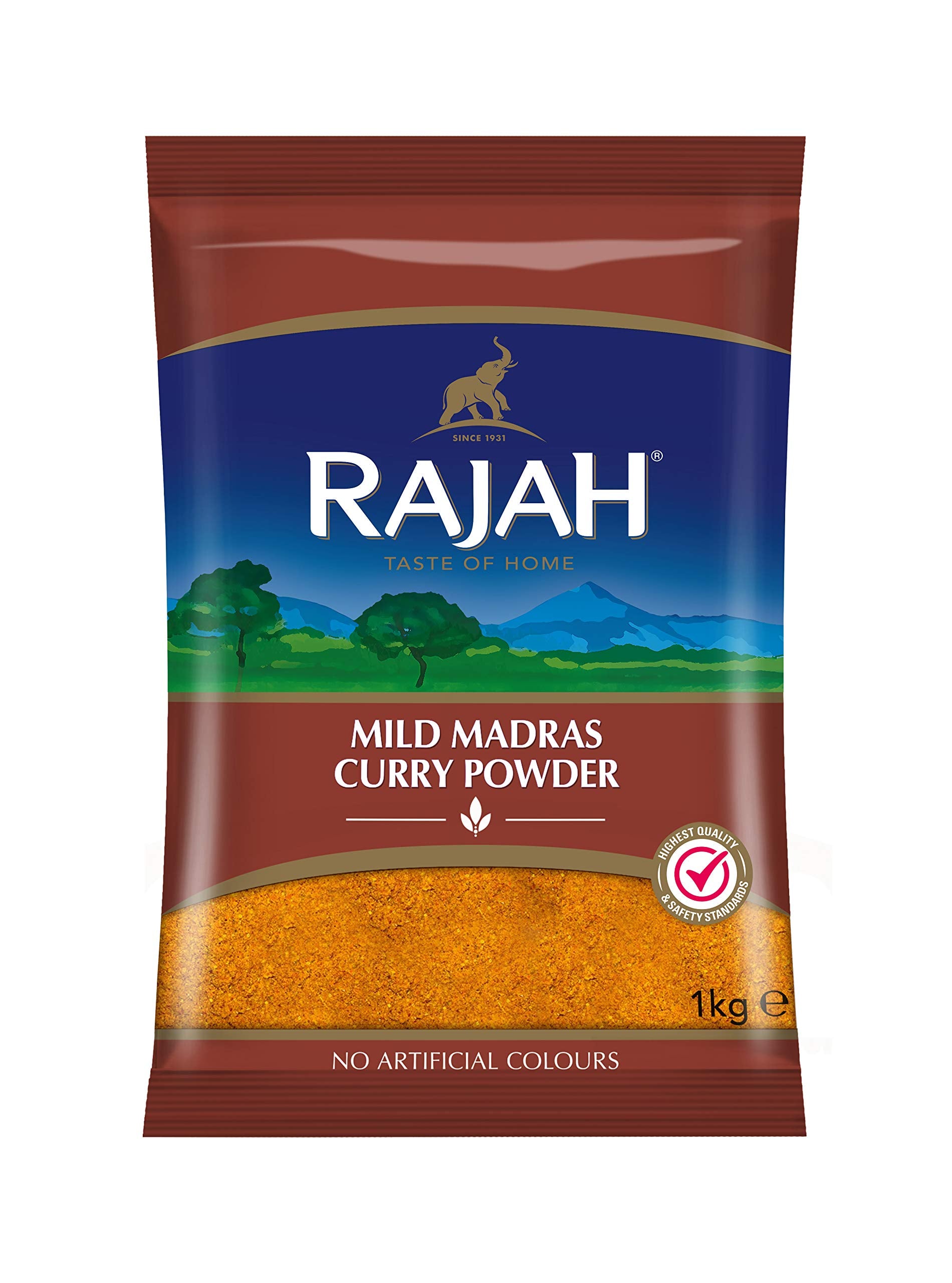 Rajah - Mild Madras Curry Powder | 1kg Resealable Pack 7