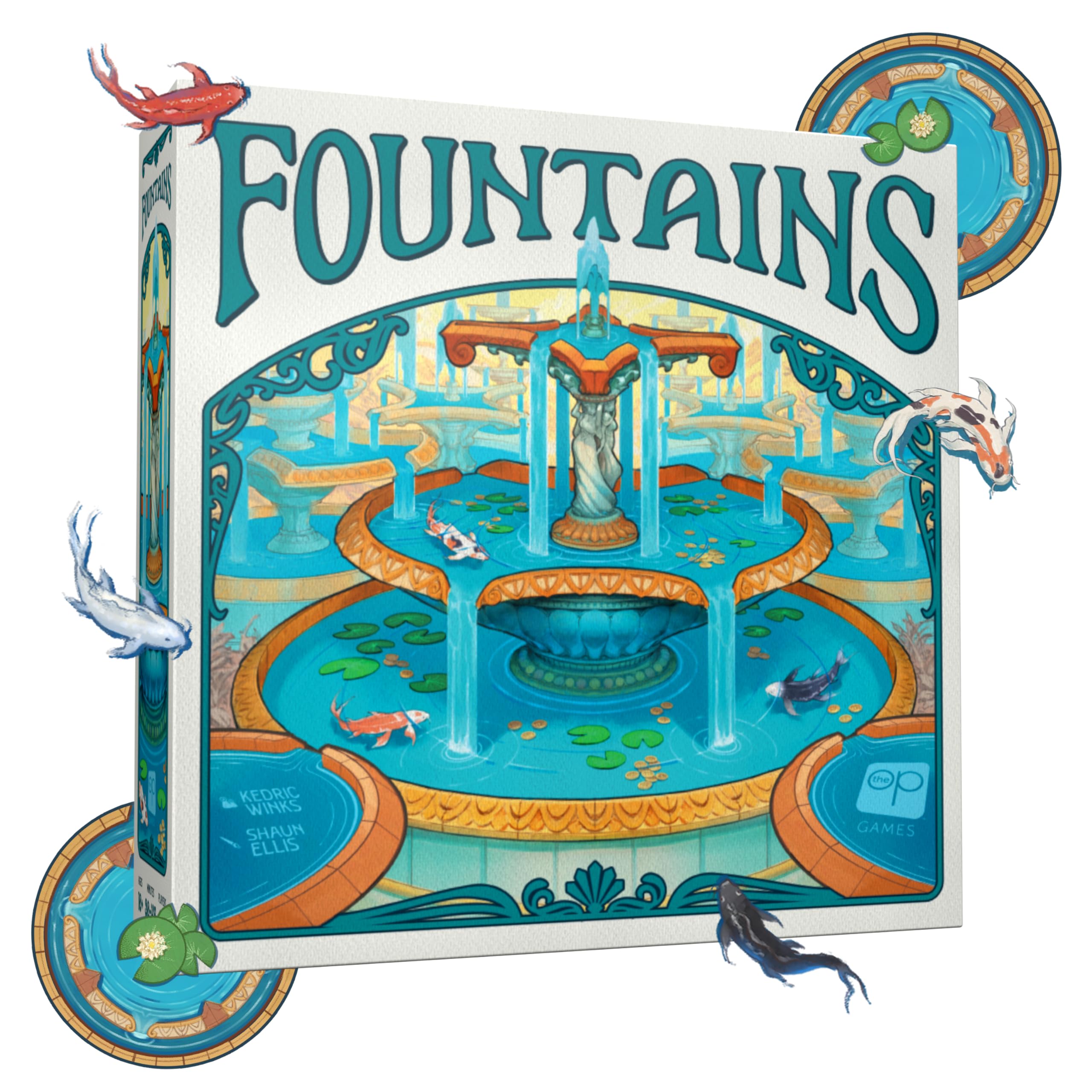 USAopoly Fountains Board Game