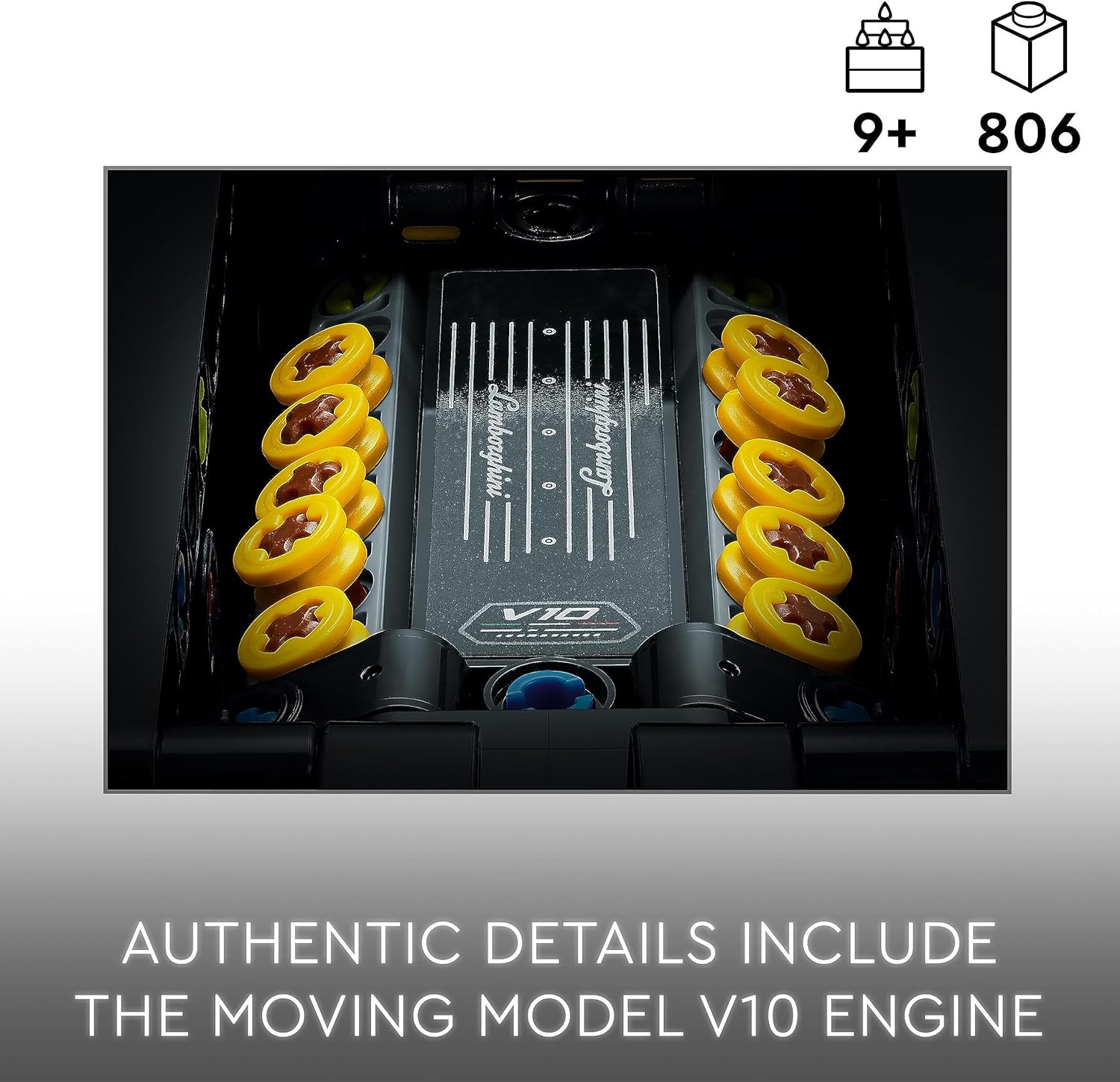 LEGO Technic Lamborghini Huracán Tecnica Model Kit - 806-Piece Building Set for Ages 9+ 4