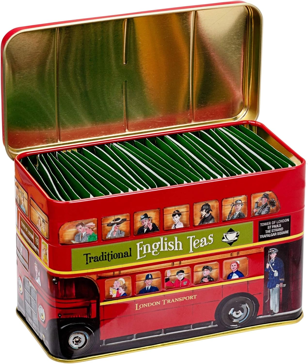 New English Teas London Bus Tea Tin with 25 English Breakfast Teabags 7